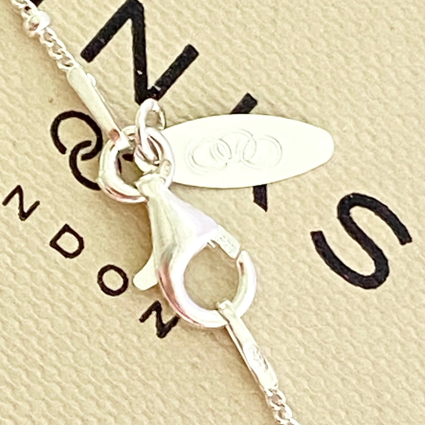 Links of London Sterling Silver Silk Row Necklace