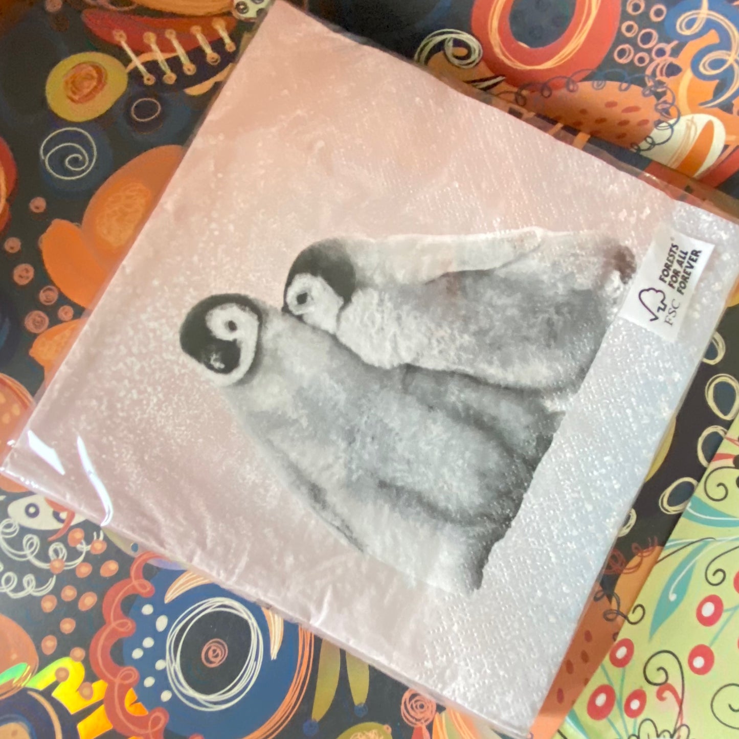 Penguins Napkins 20 per pack can be used for Decoupage