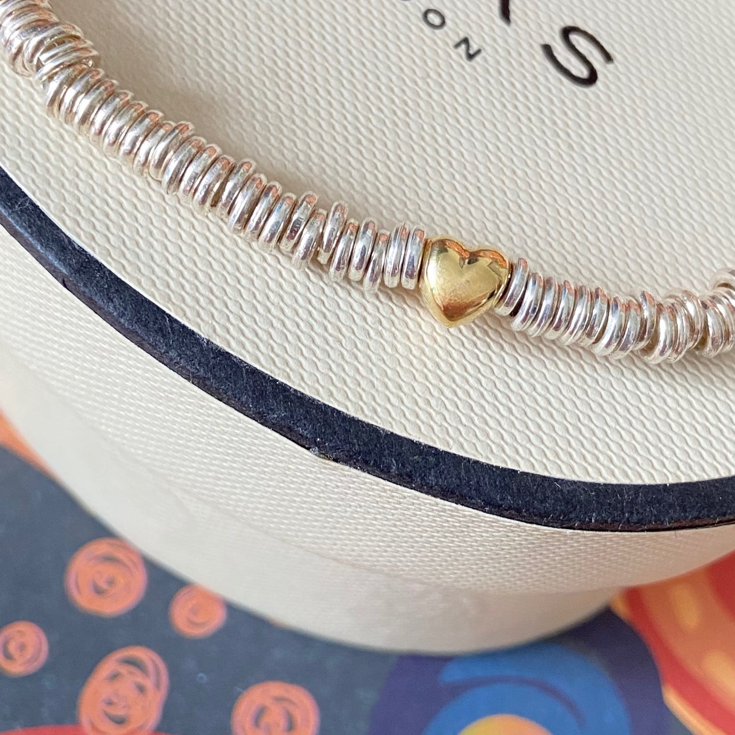 Authentic Links of London Heart XS Sweetie 925 sterling silver with 18k rose gold vermeil