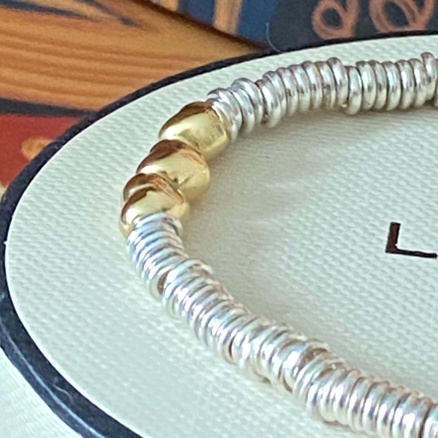 Authentic Links of London Heart XS Sweetie 925 sterling silver with 18k rose gold vermeil
