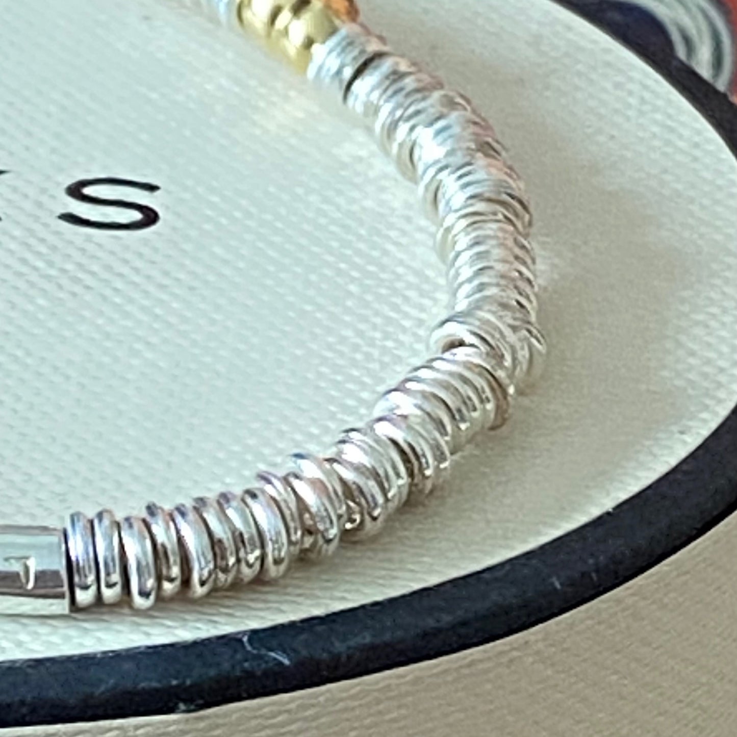 Authentic Links of London Heart XS Sweetie 925 sterling silver with 18k rose gold vermeil