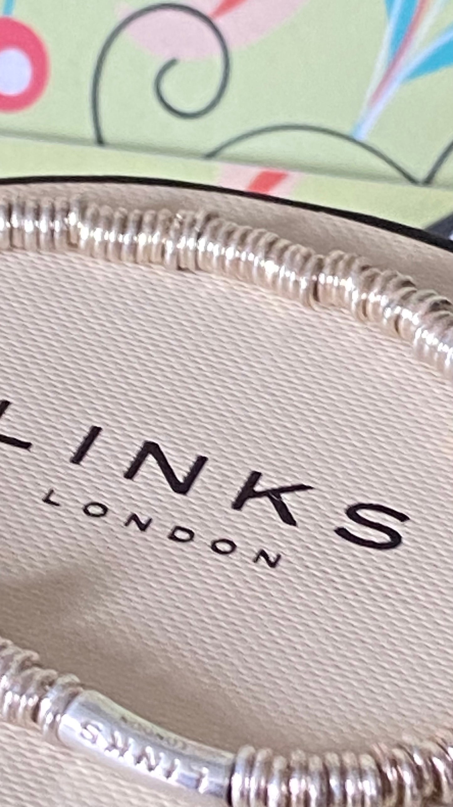 Authentic Links of London Heart XS Sweetie 925 sterling silver with 18k rose gold vermeil