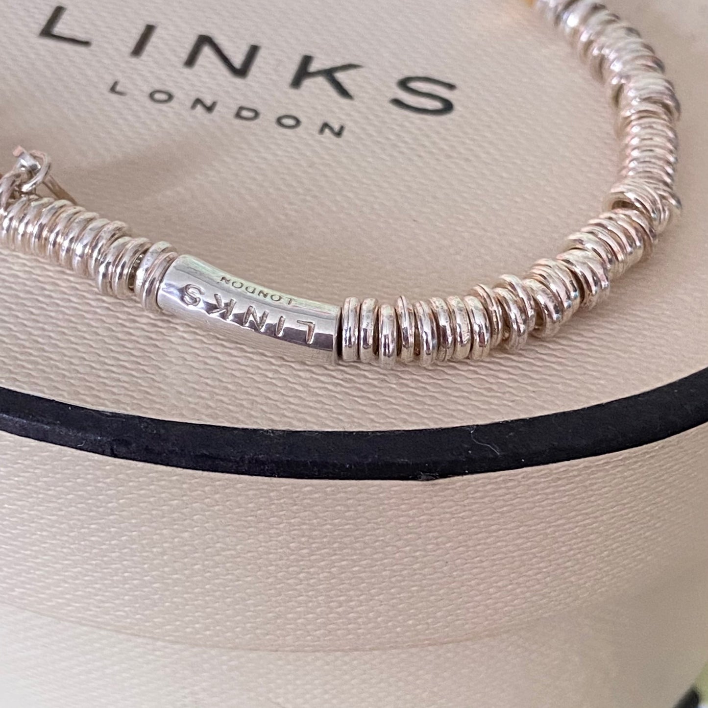 Authentic Links of London Heart XS Sweetie 925 sterling silver with 18k rose gold vermeil