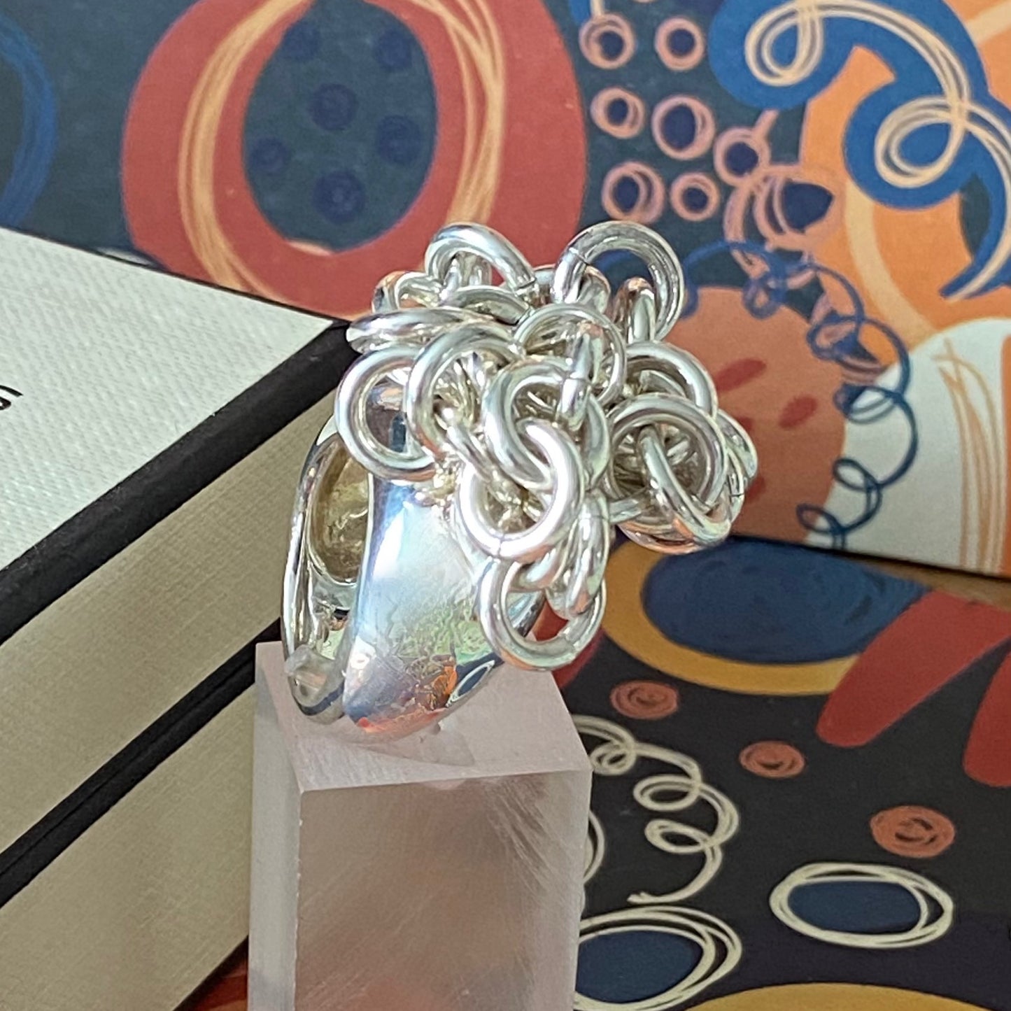 Very Rare Sterling Silver Links of London Hope Chain Ring