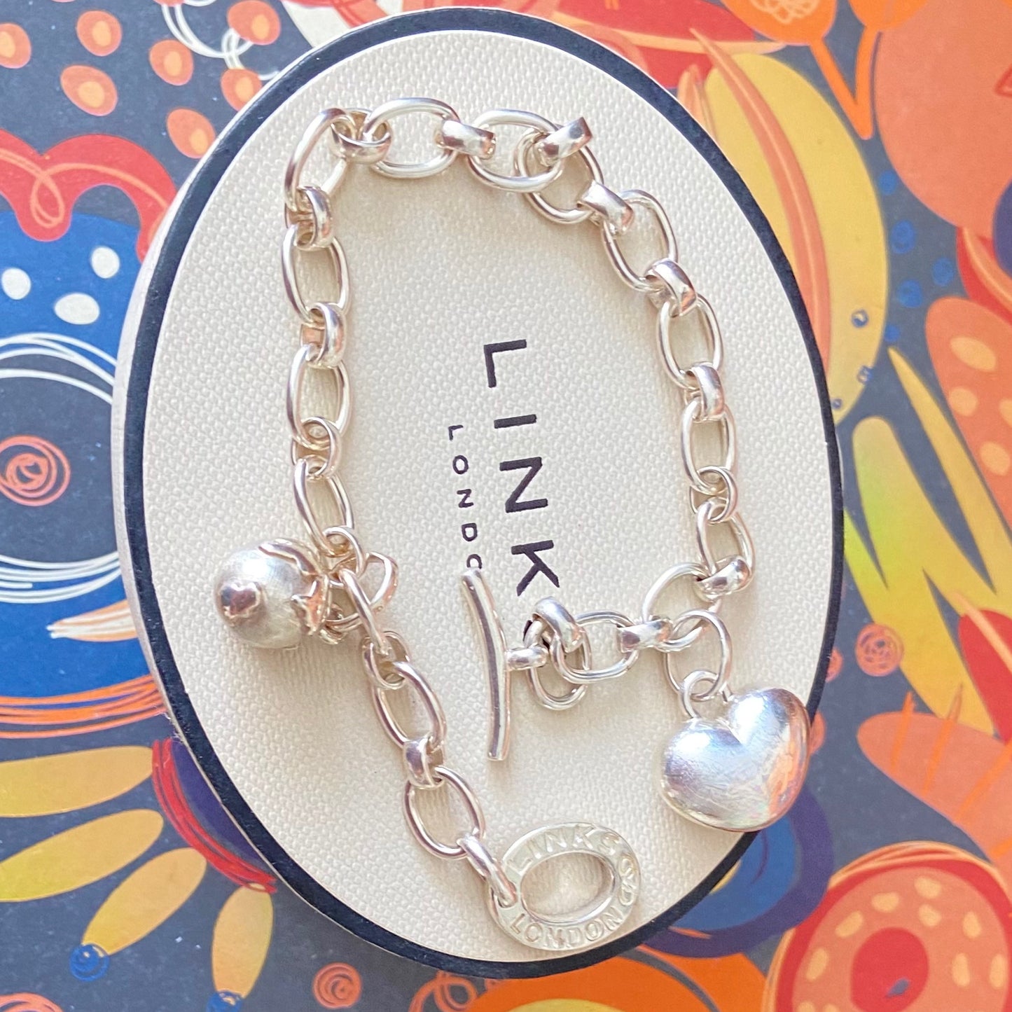 Links of London Fully Hallmarked Sterling Silver Larger Links T-Bar Bracelet