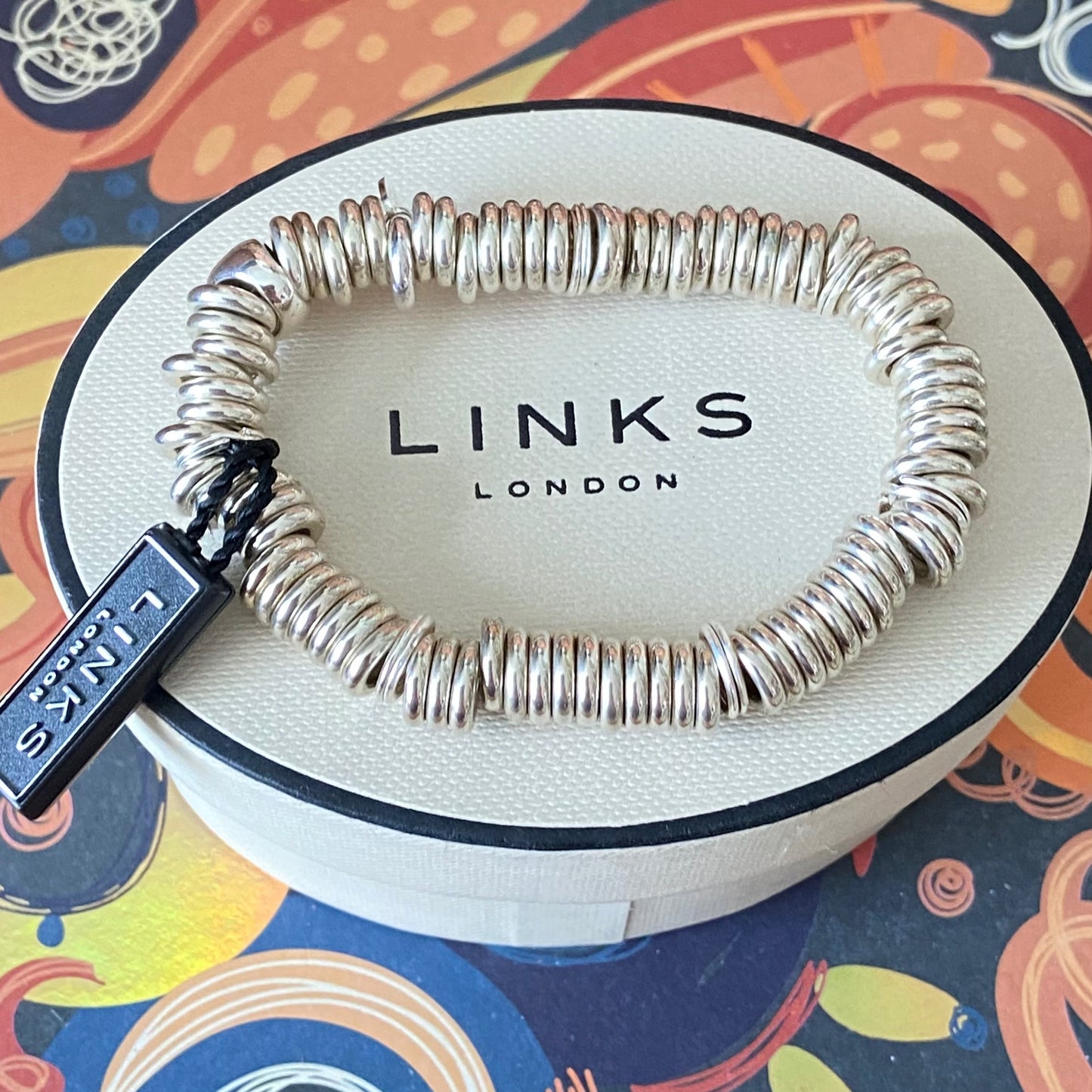 New Silver Links of London Iconic Sweetie Bracelet with original Link of London Tag.