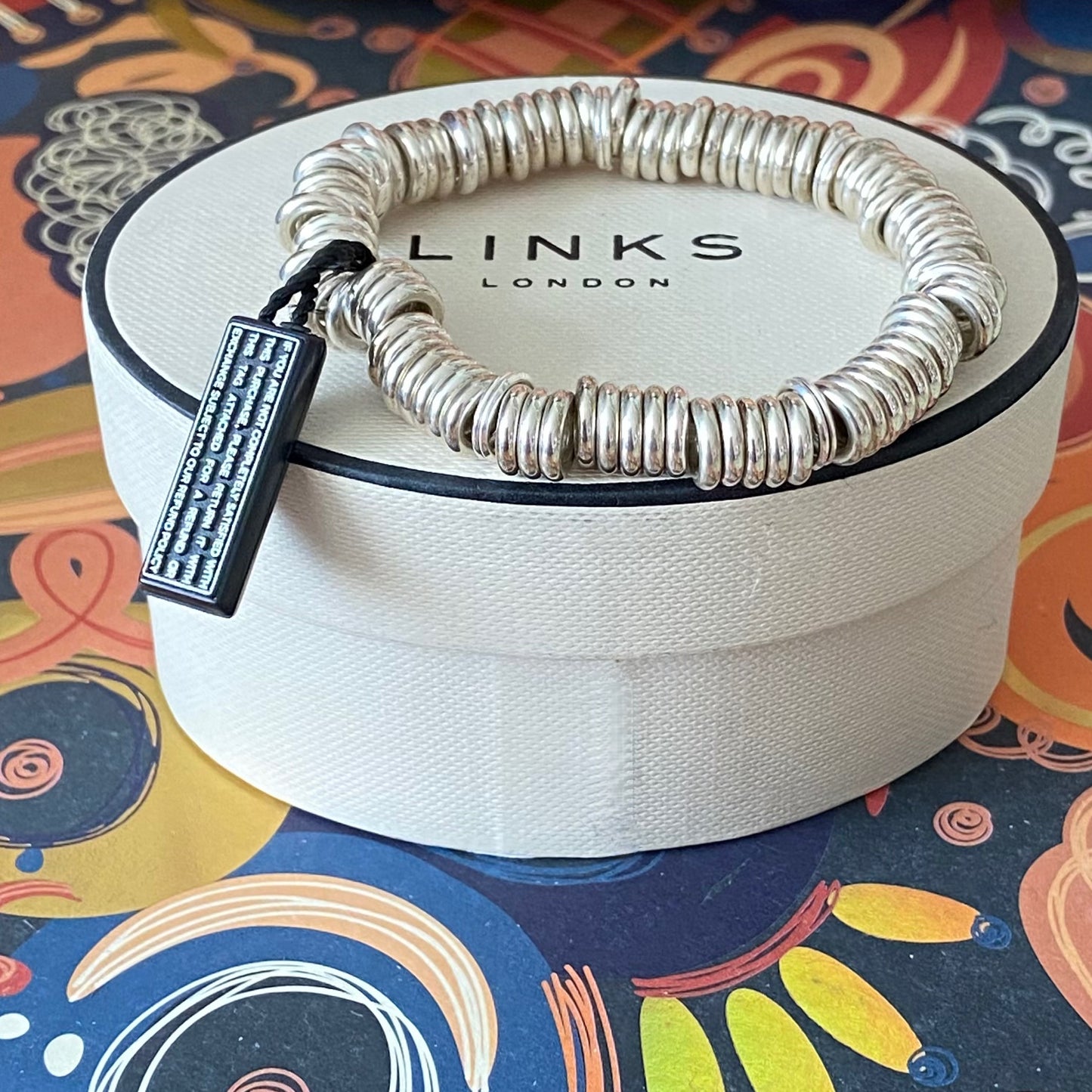 New Silver Links of London Iconic Sweetie Bracelet with original Link of London Tag.
