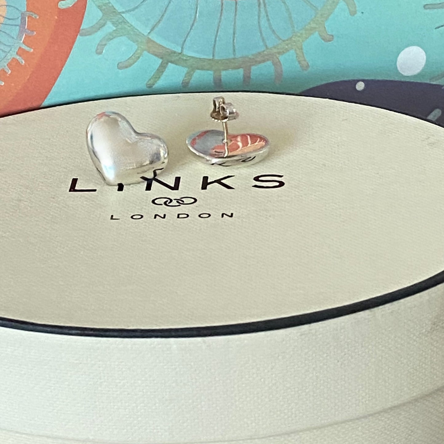 Links of London Sterling Silver Stud Heart Earrings