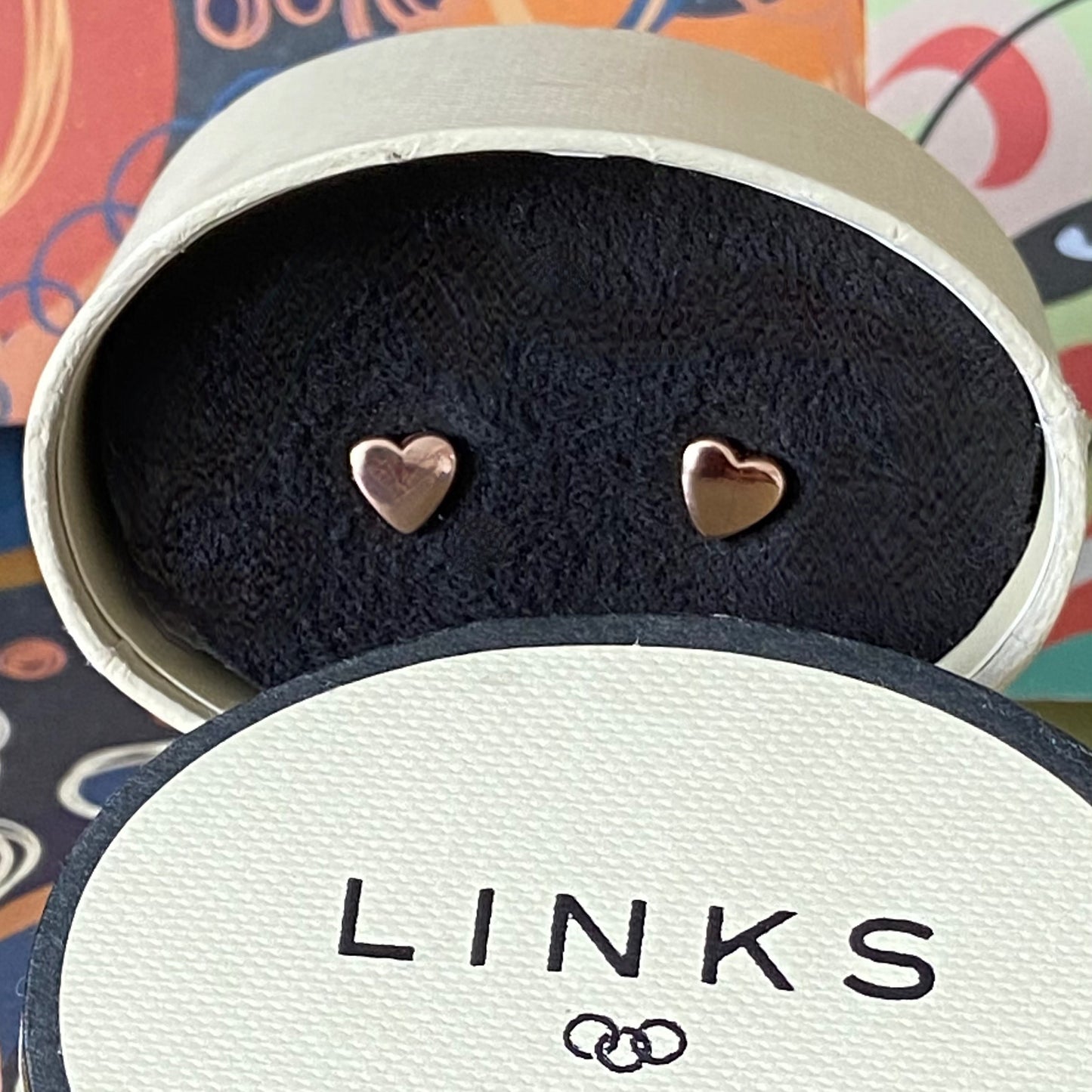 Links of London Gold 18kt vermeil, 925 Sterling Silver heart Stud earrings