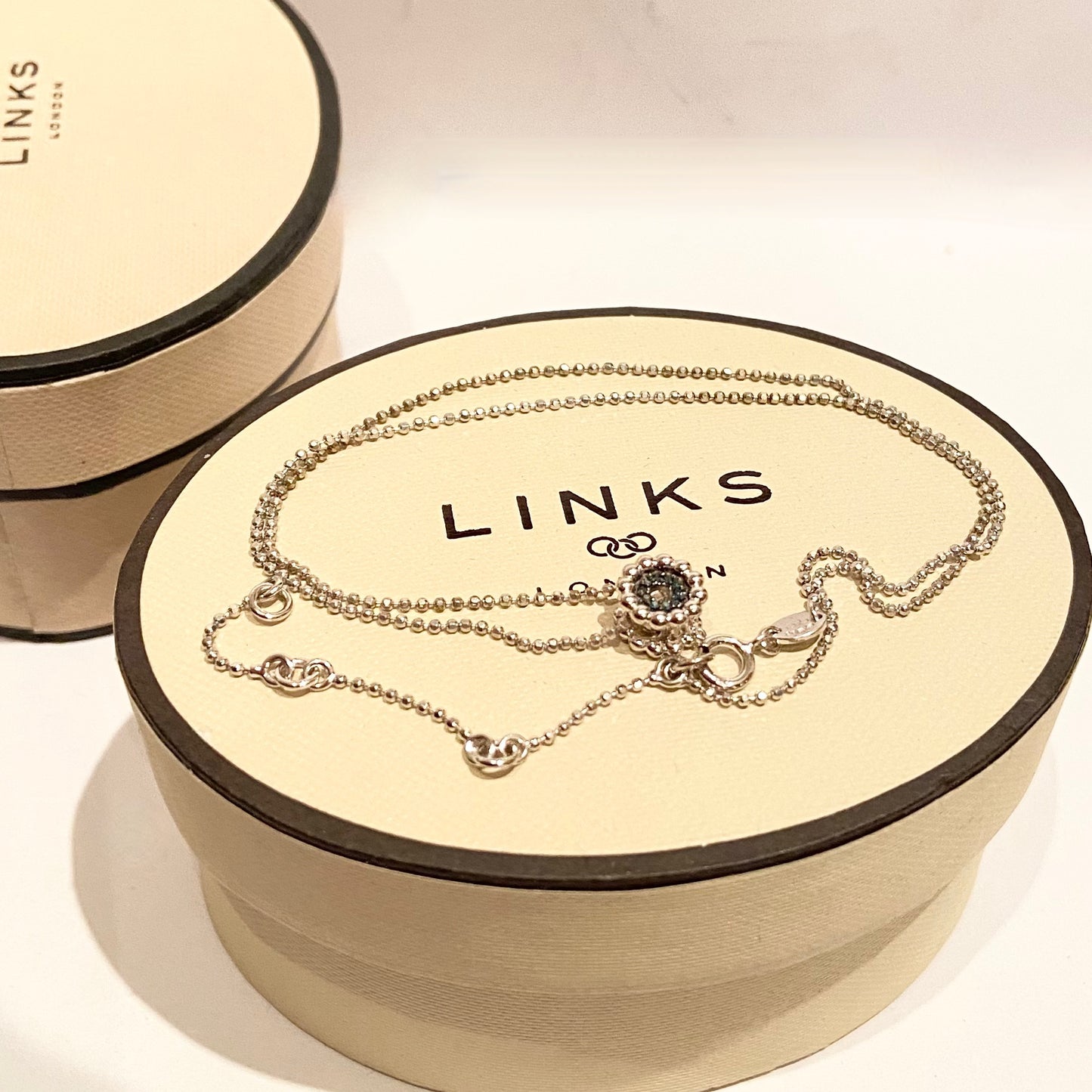Links of London Effervescence with Petite Blue Diamond Necklace