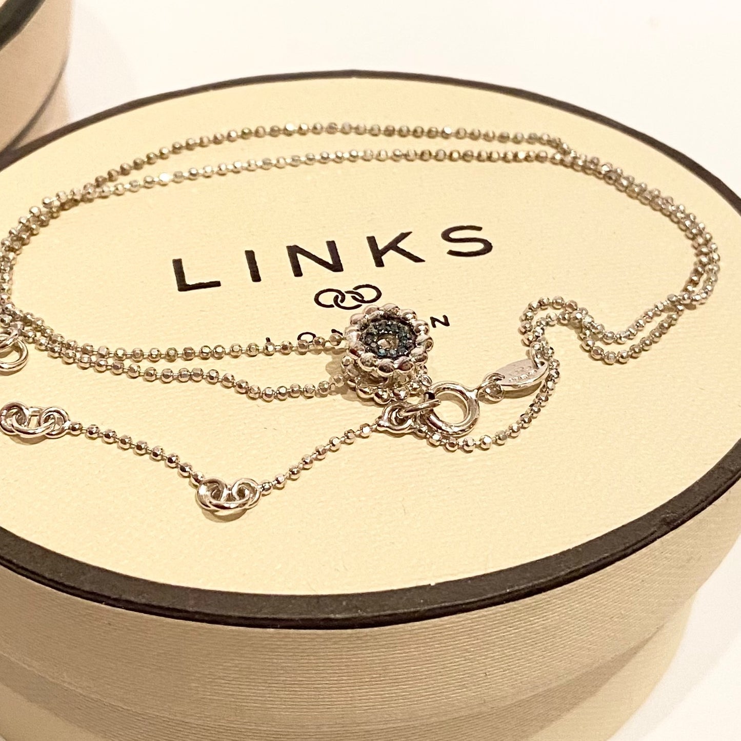 Links of London Effervescence with Petite Blue Diamond Necklace