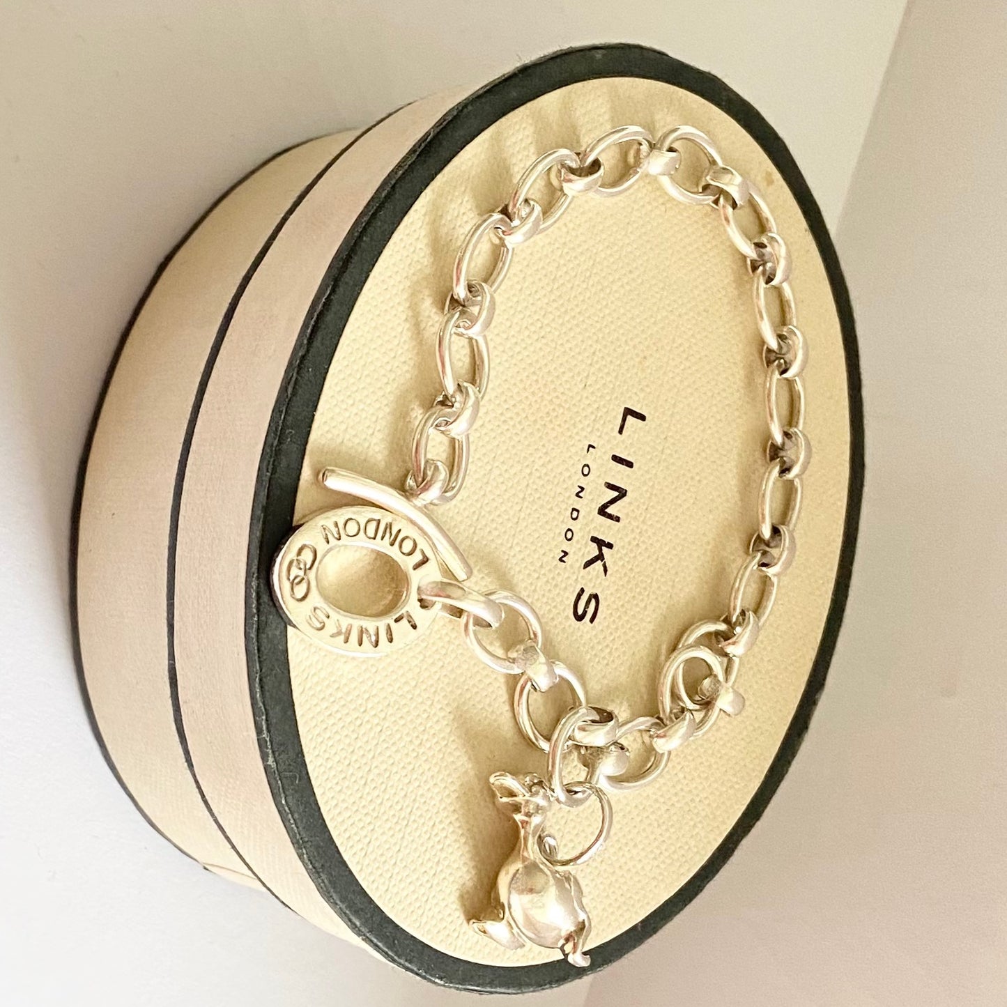 Links of London Bracelet, T Bar Clasp with Duck Charm