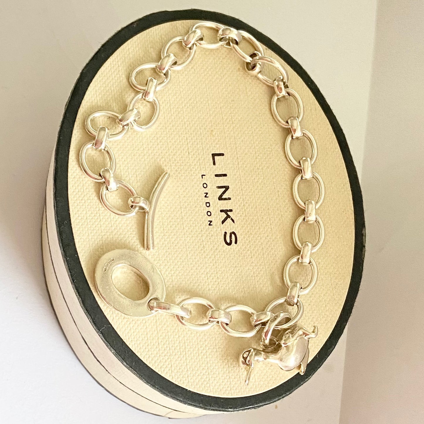 Links of London Bracelet, T Bar Clasp with Duck Charm