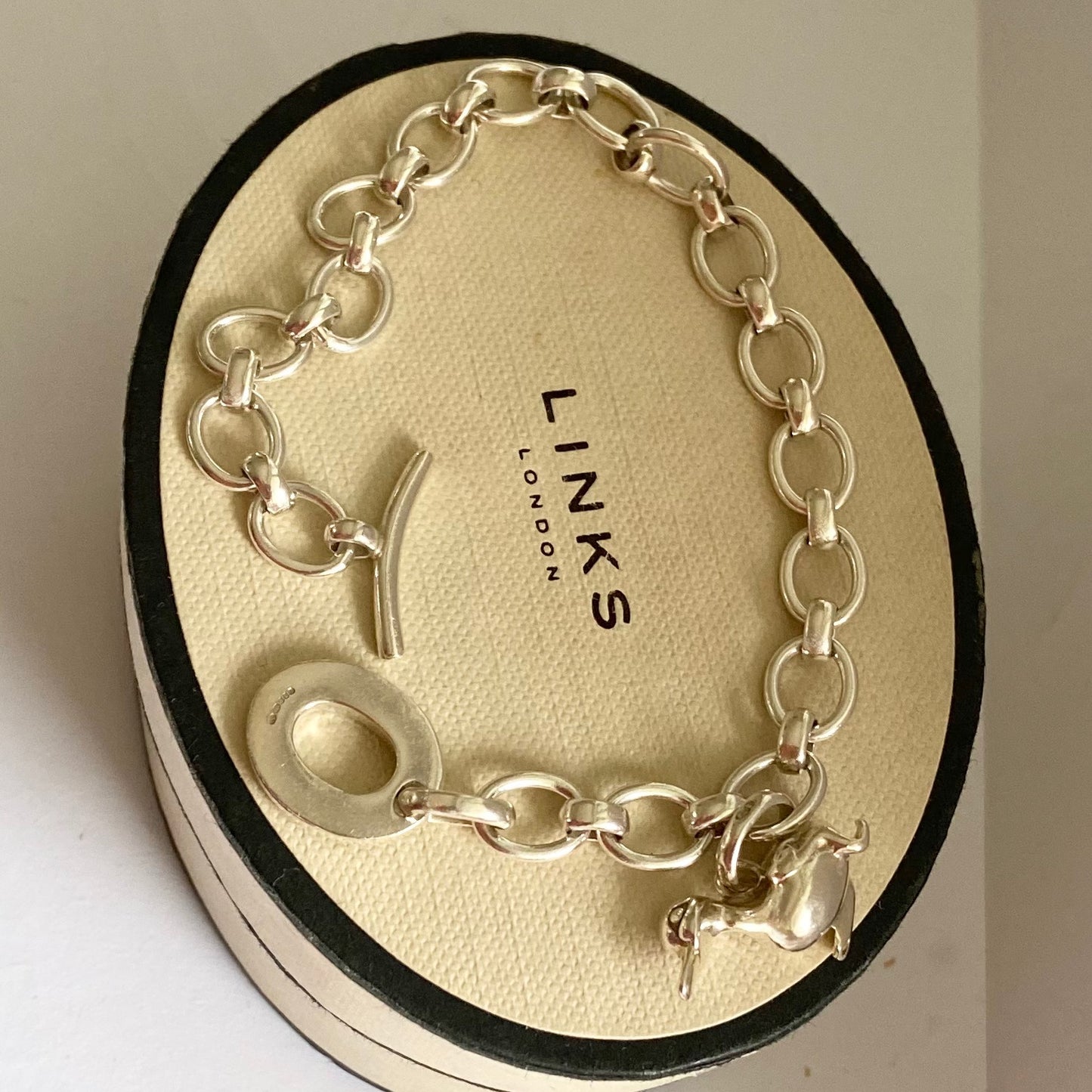 Links of London Bracelet, T Bar Clasp with Duck Charm