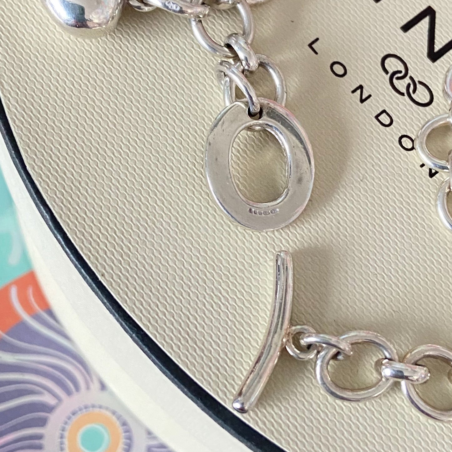 Links of London Sterling Silver Signature Link Necklace with a puffed Heart Charm. Stunning Links of London Classic T Bar Necklace. Fantastic Condition Preloved