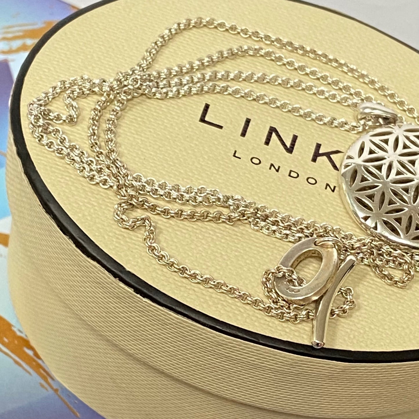 Links of London Maze Pendant Necklace with T Bar Clasp