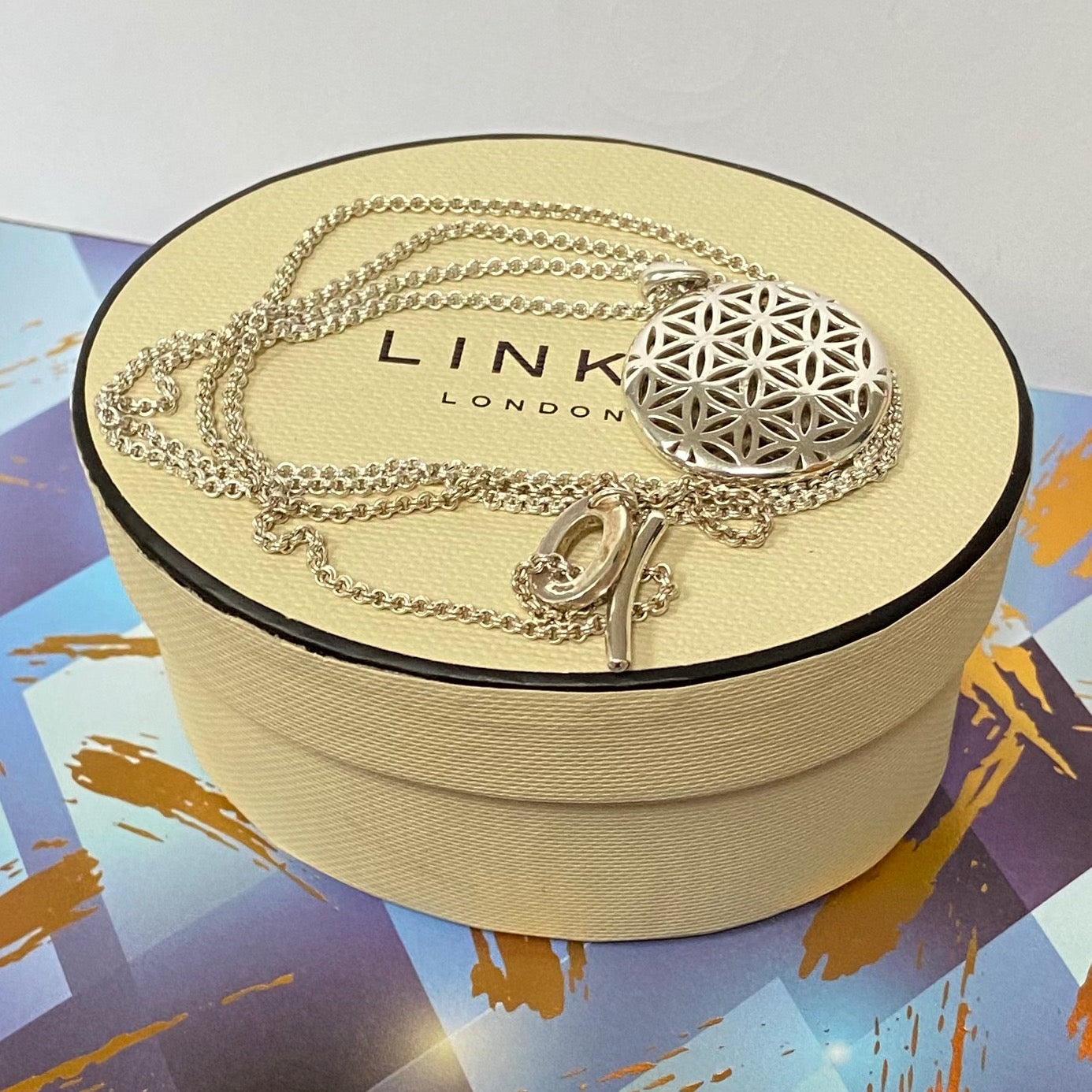 Links of London Maze Pendant Necklace with T Bar Clasp