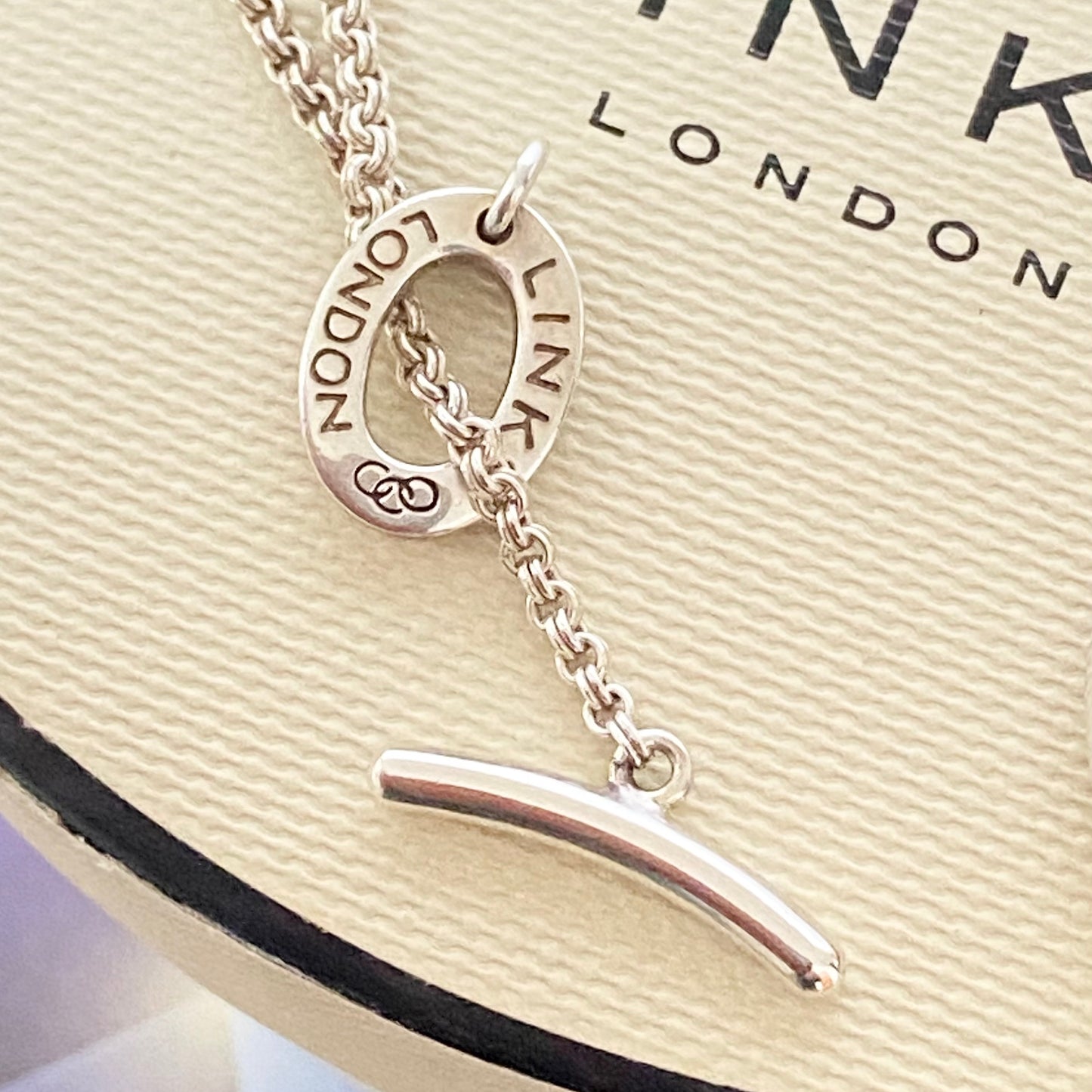 Links of London Maze Pendant Necklace with T Bar Clasp