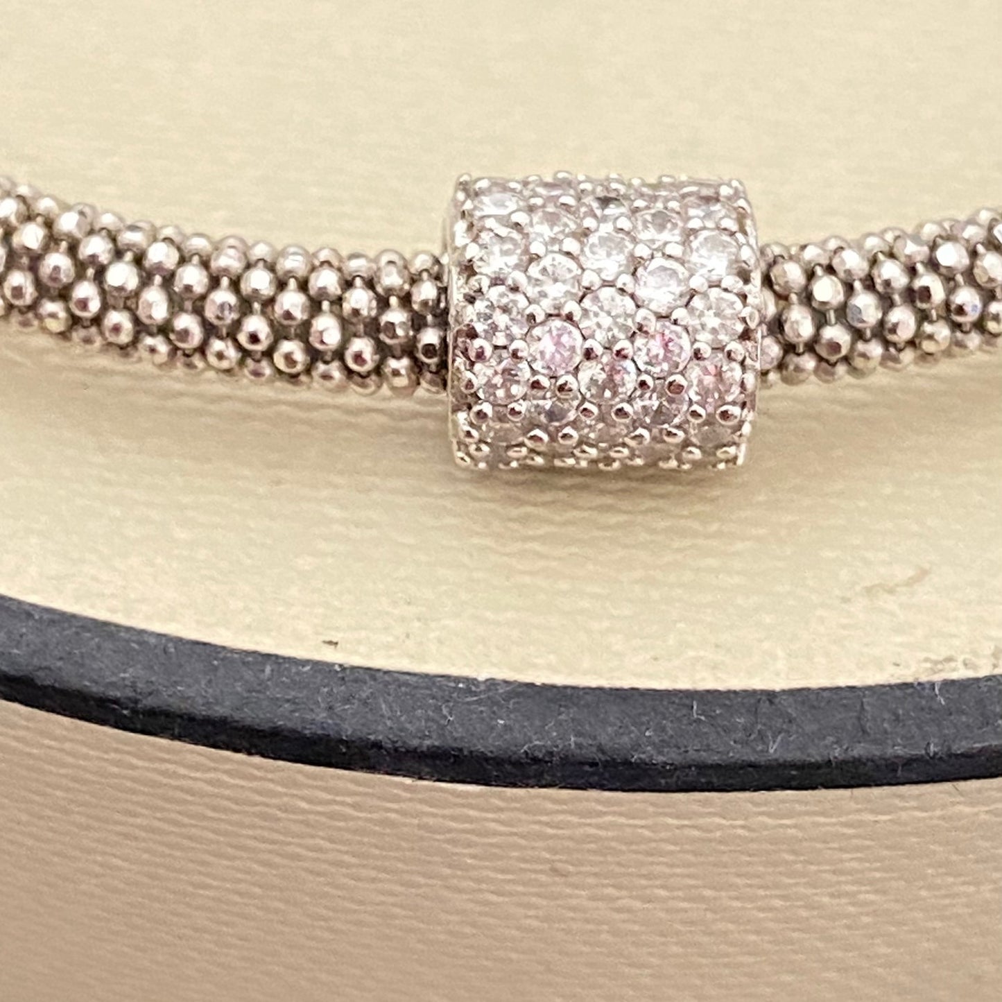 Links of London Silver Star Dust Bead Bracelet - 18cm end to end