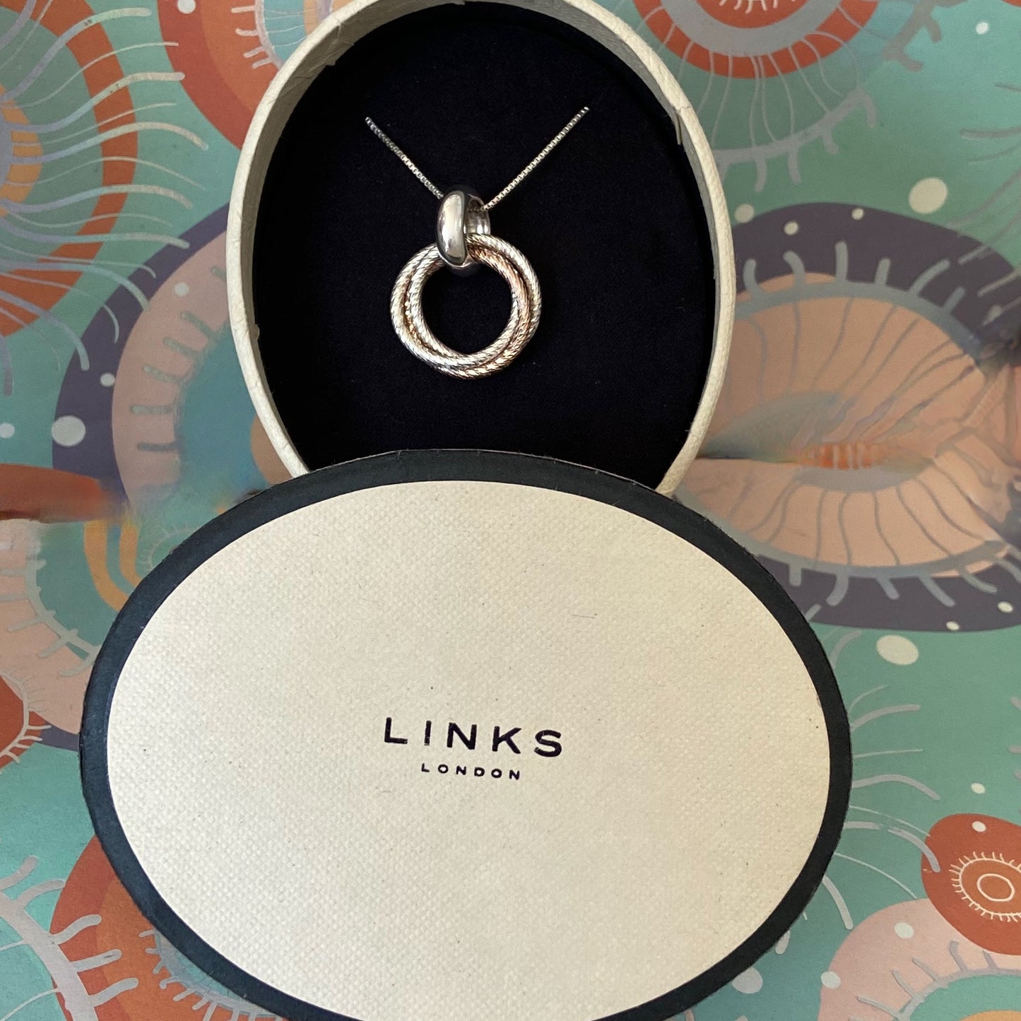 Links of London Aurora Bi-Metal Cluster Necklace