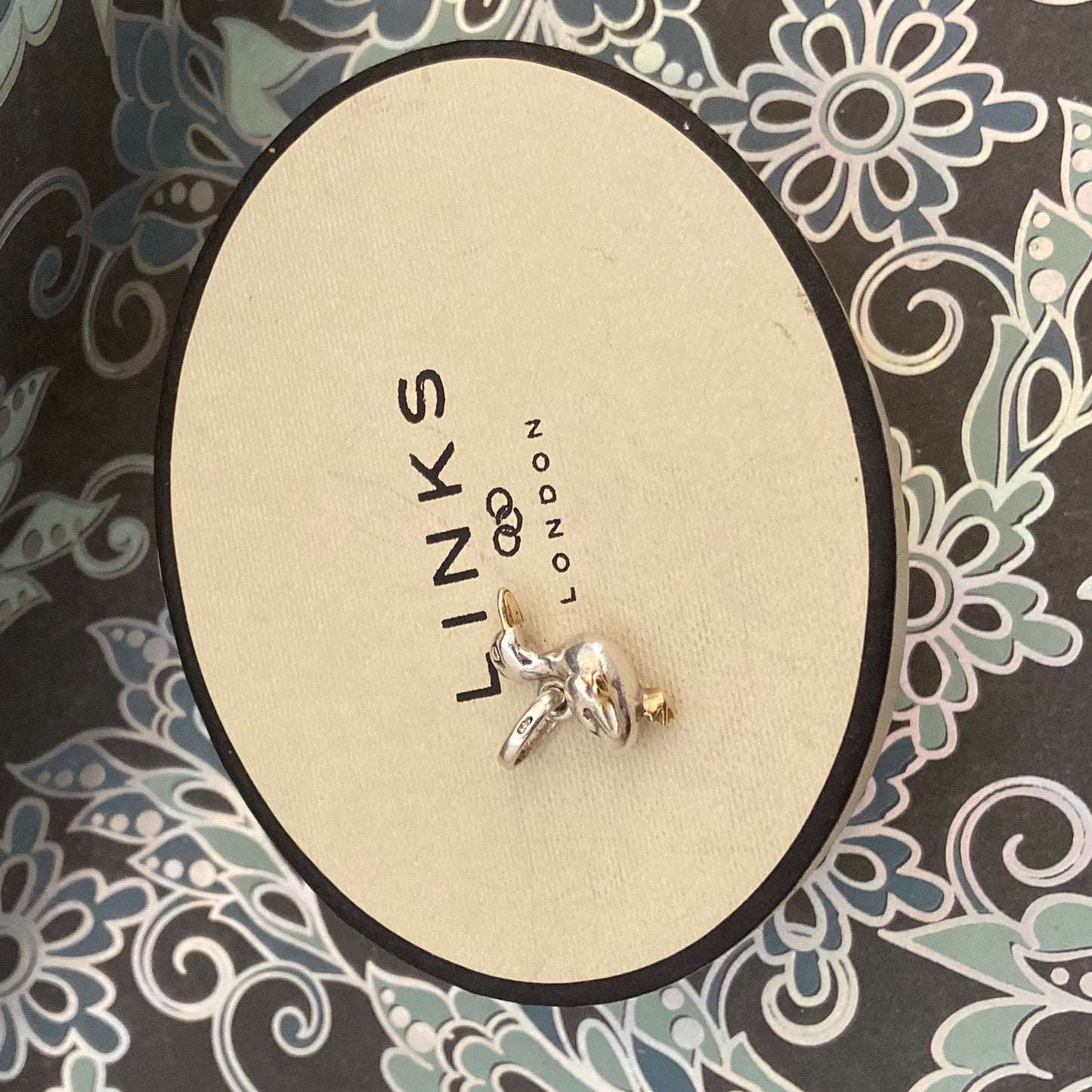 Preloved Sterling Silver and 18kt Gold vermeil covering Links of London Duck 925 Charm in perfect condition
