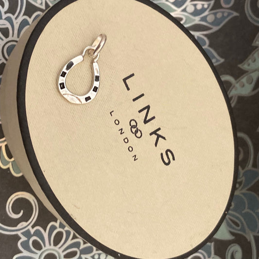 Links of London Black and Silver Horse Shoe