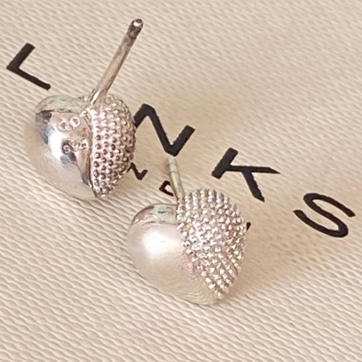 Links of London Sterling Silver Masquerade Heart Stud with butterfly backs
