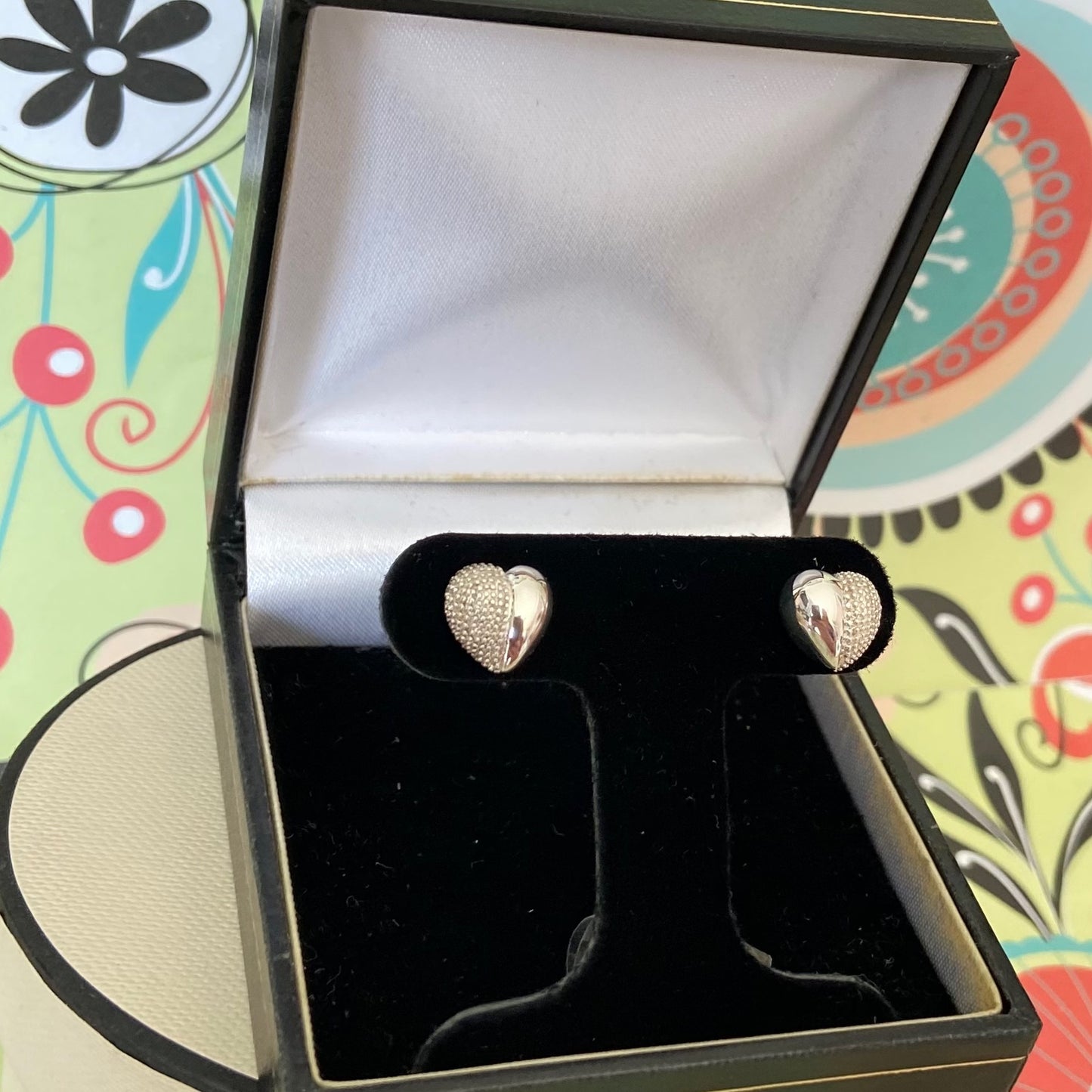 Links of London Sterling Silver Masquerade Heart Stud with butterfly backs