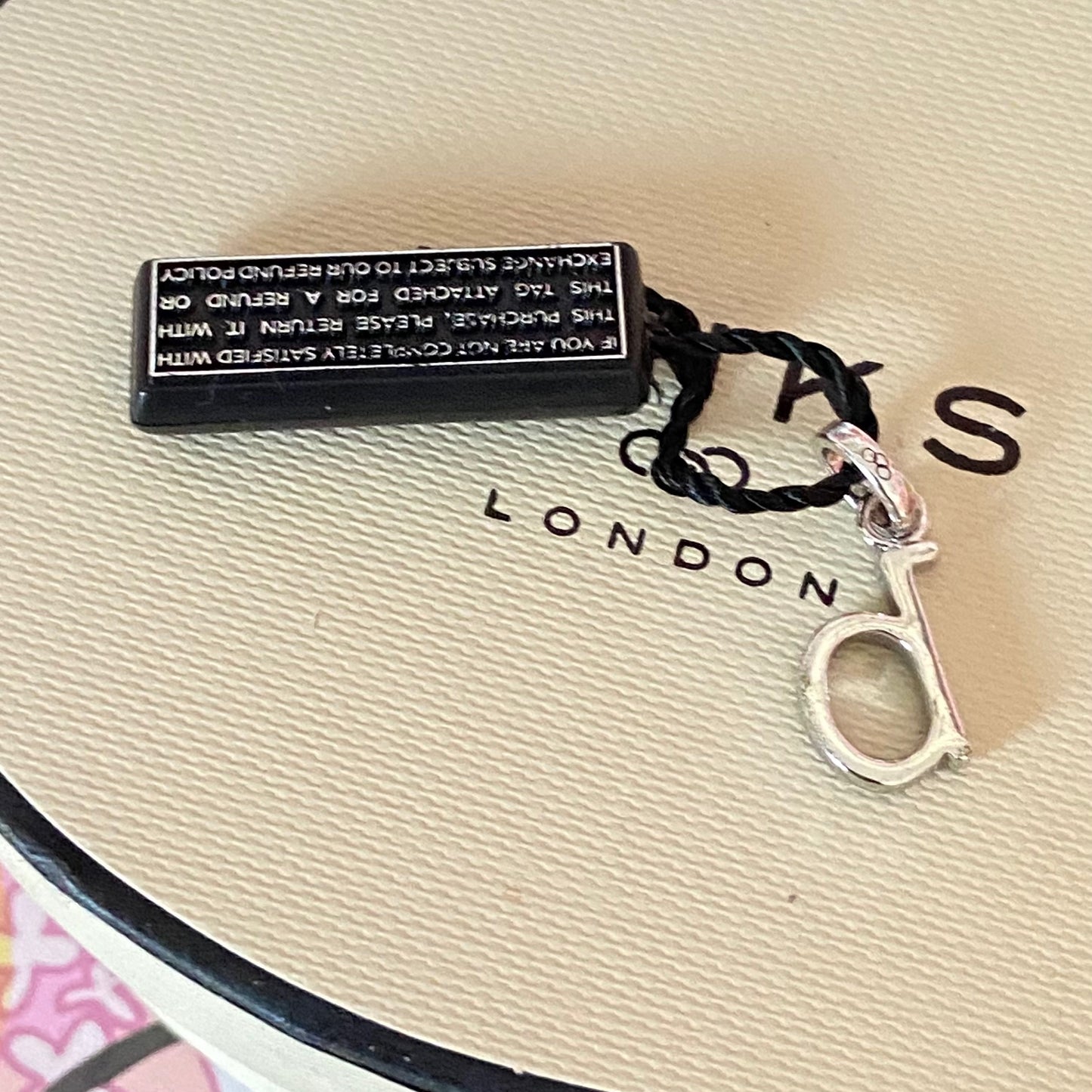 Links of London Letter b Charm with Pavé Diamonds
