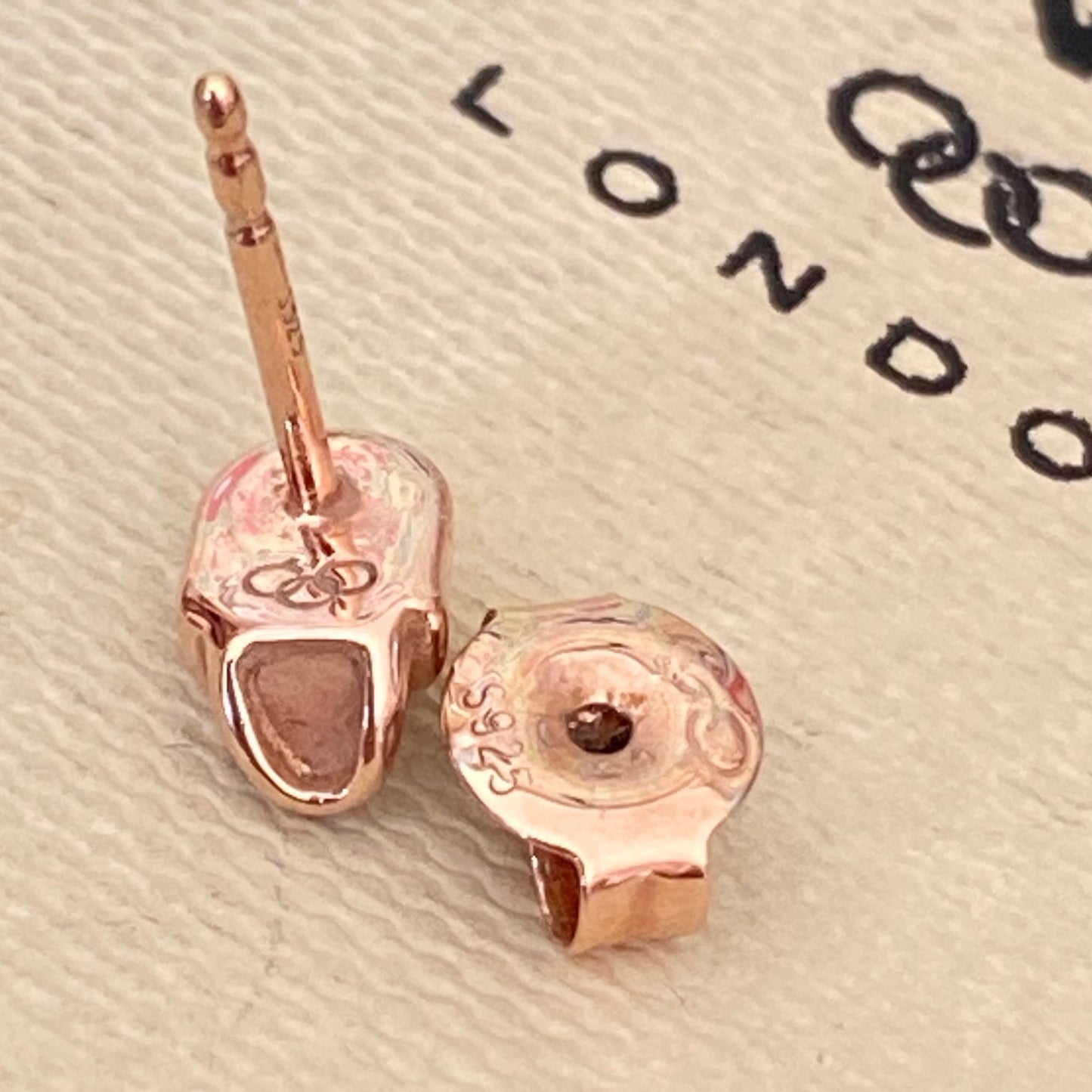 Links of London Rose Gold Plated Mini Skull Stud Earrings