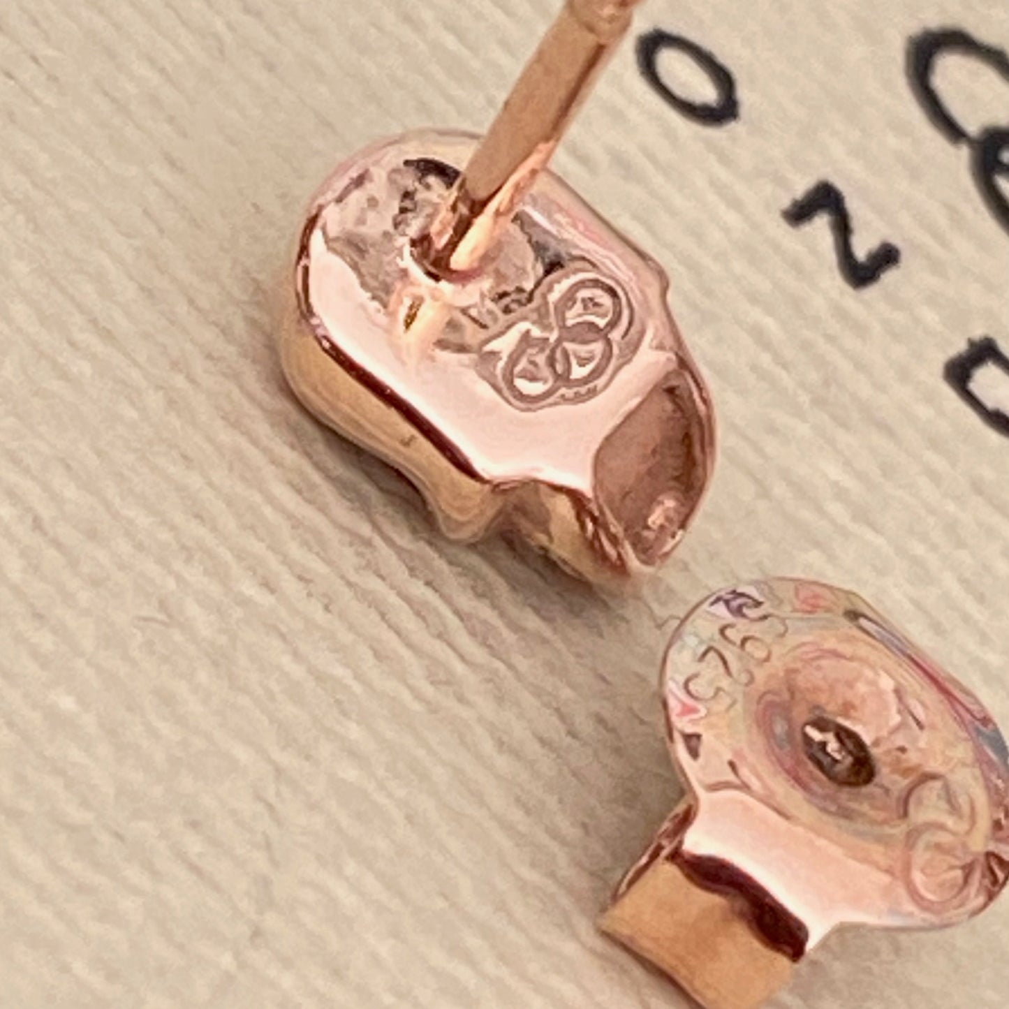 Links of London Rose Gold Plated Mini Skull Stud Earrings