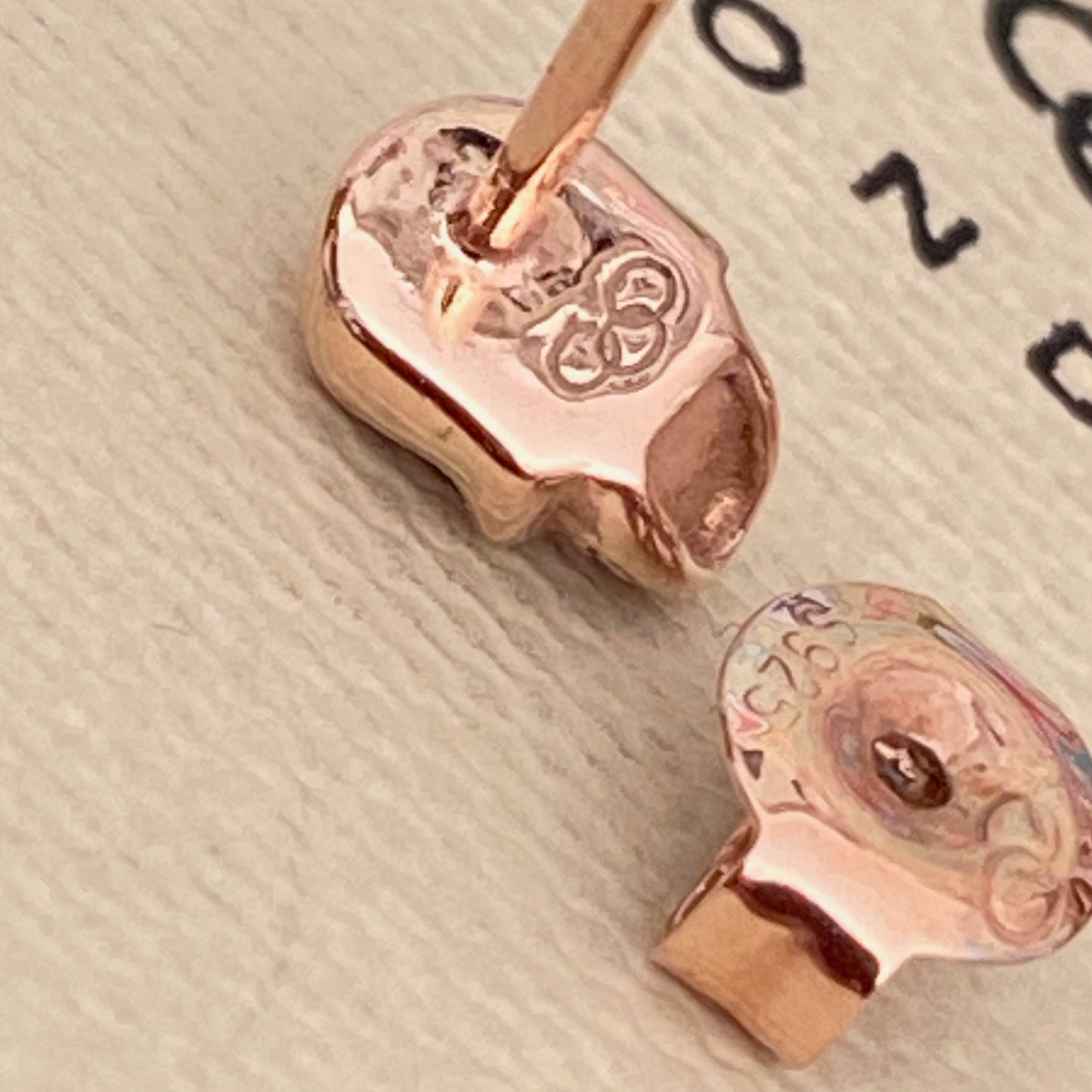 Links of London Rose Gold Plated Mini Skull Stud Earrings