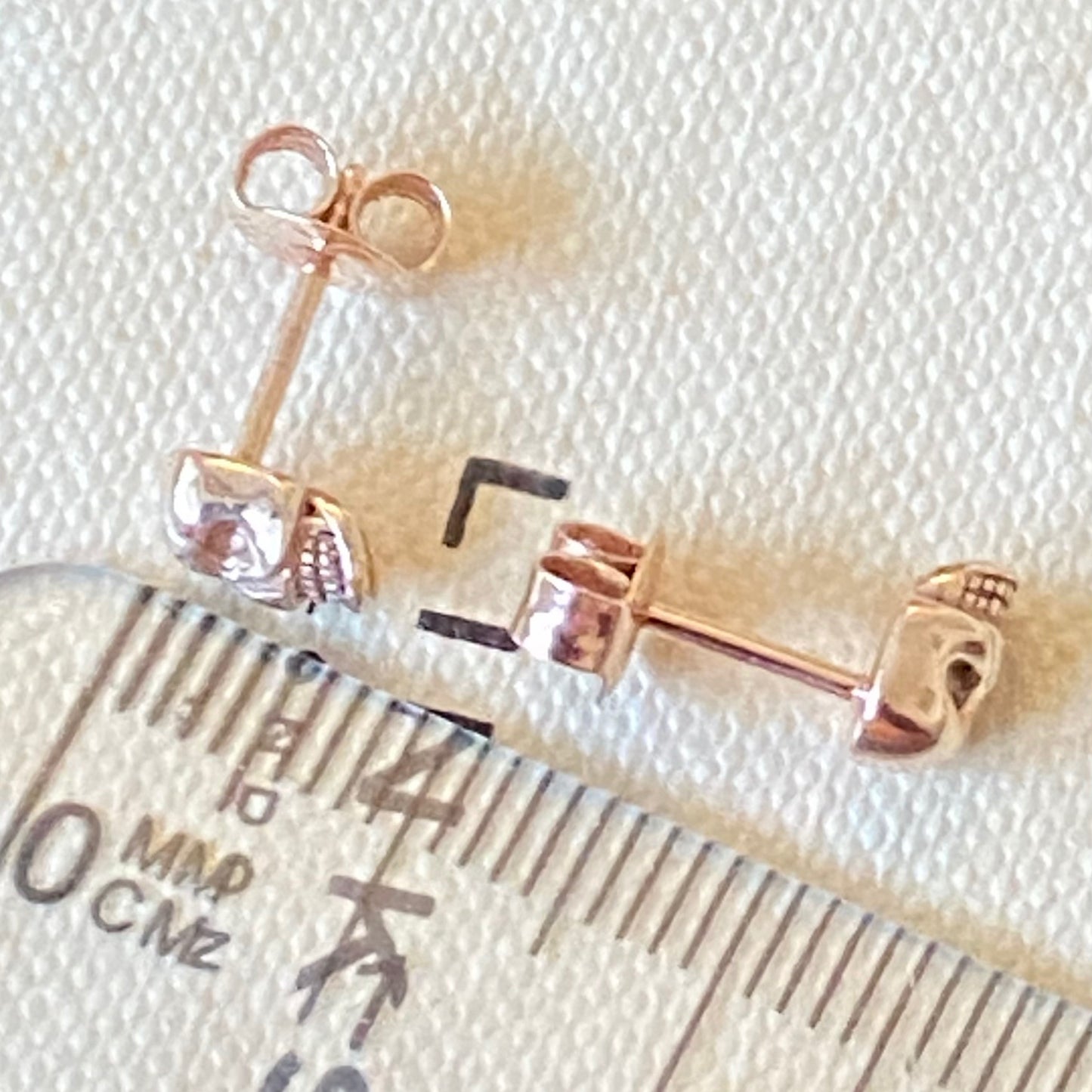 Links of London Rose Gold Plated Mini Skull Stud Earrings