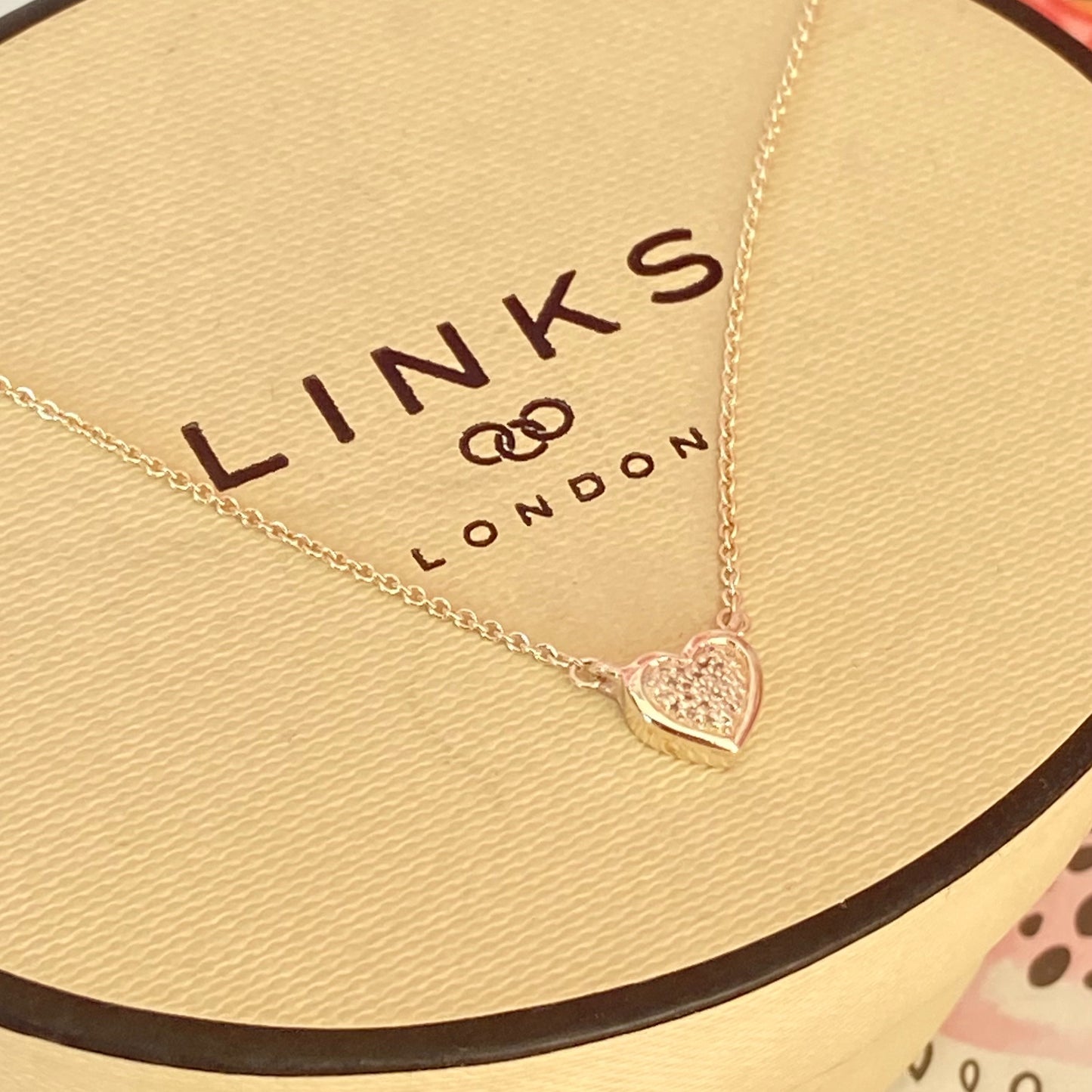 Links of London Diamond Pave Essentials Heart Necklace