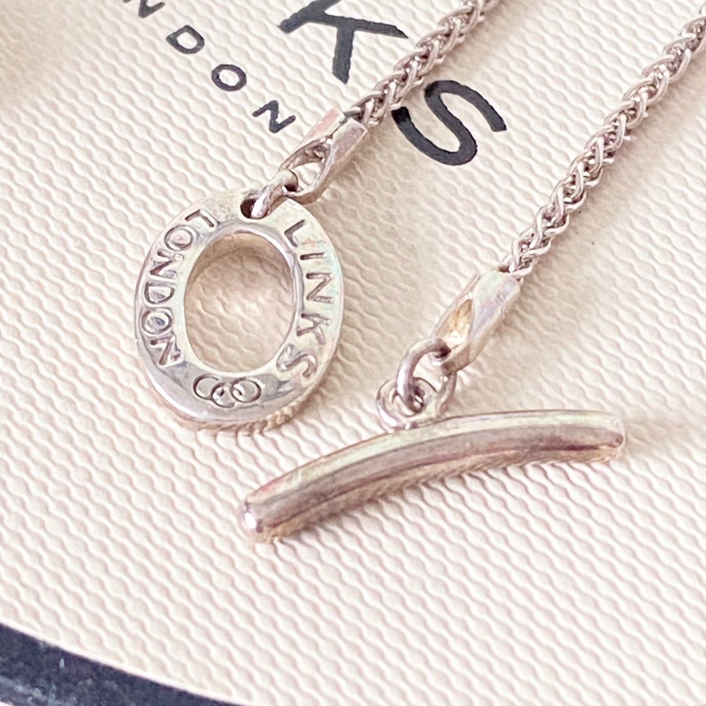 Links of London Blue Topaz Tear Drop Pendent Necklace