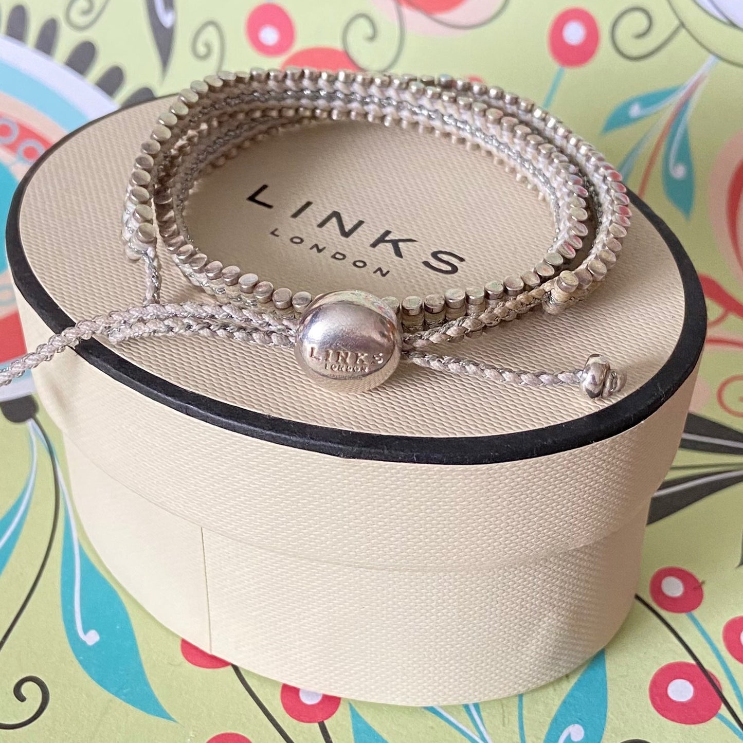 Links of London Wrap White and Silver Friendship Bracelet