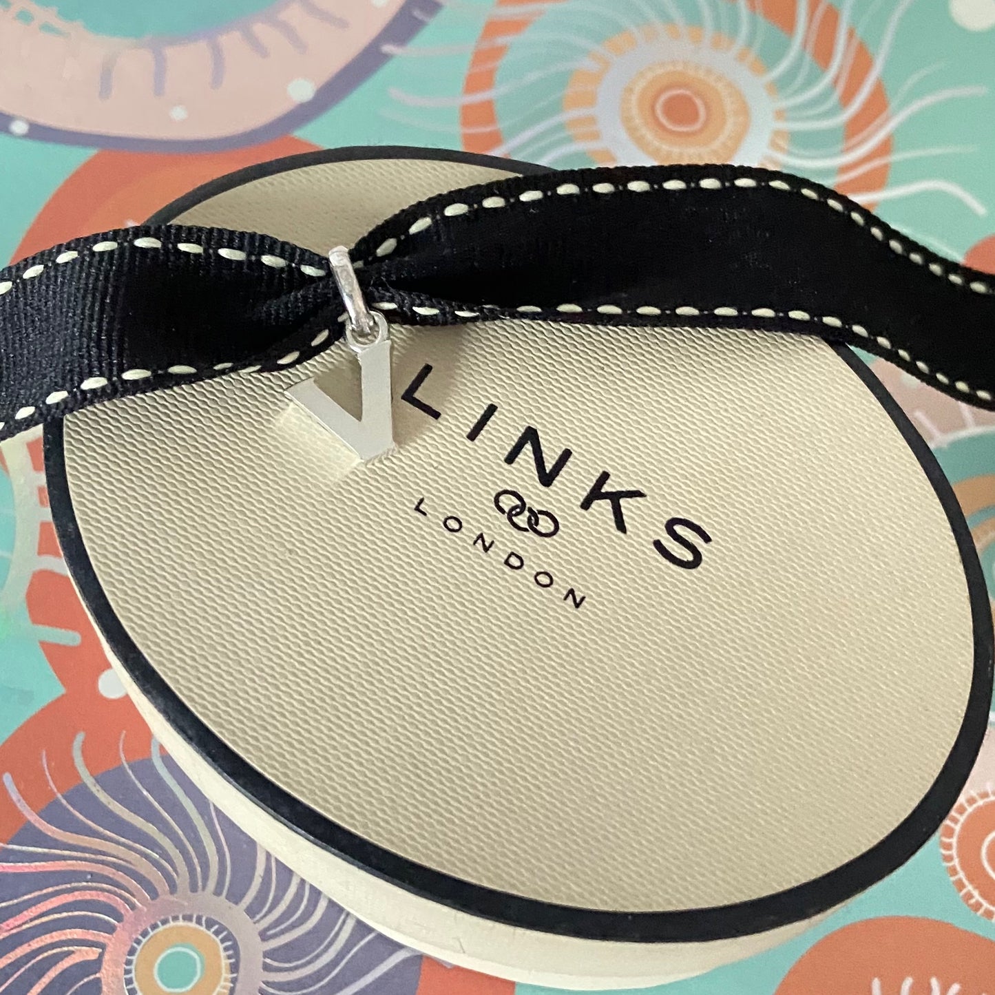 Links of London Sterling Silver Letter V Charm