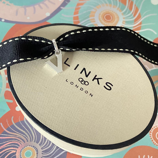 Links of London Sterling Silver Letter V Charm