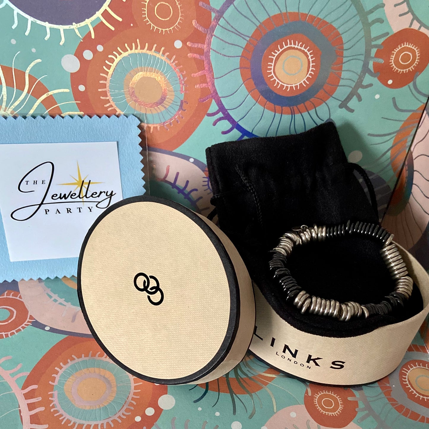 Links of London Black and Silver Sweetie Bracelet  - 15cm