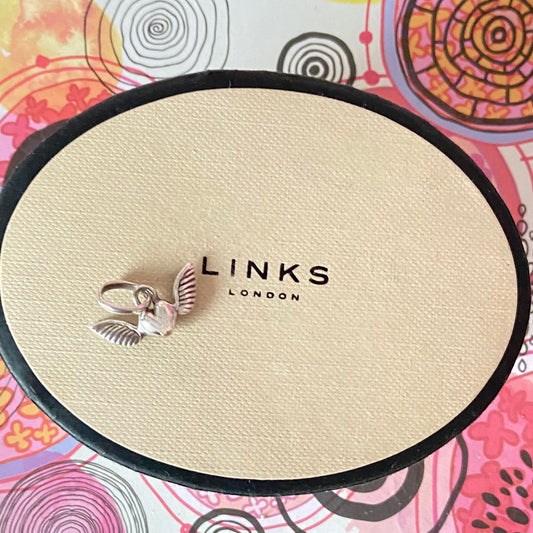 Links of London  Heart with Wings Charm
