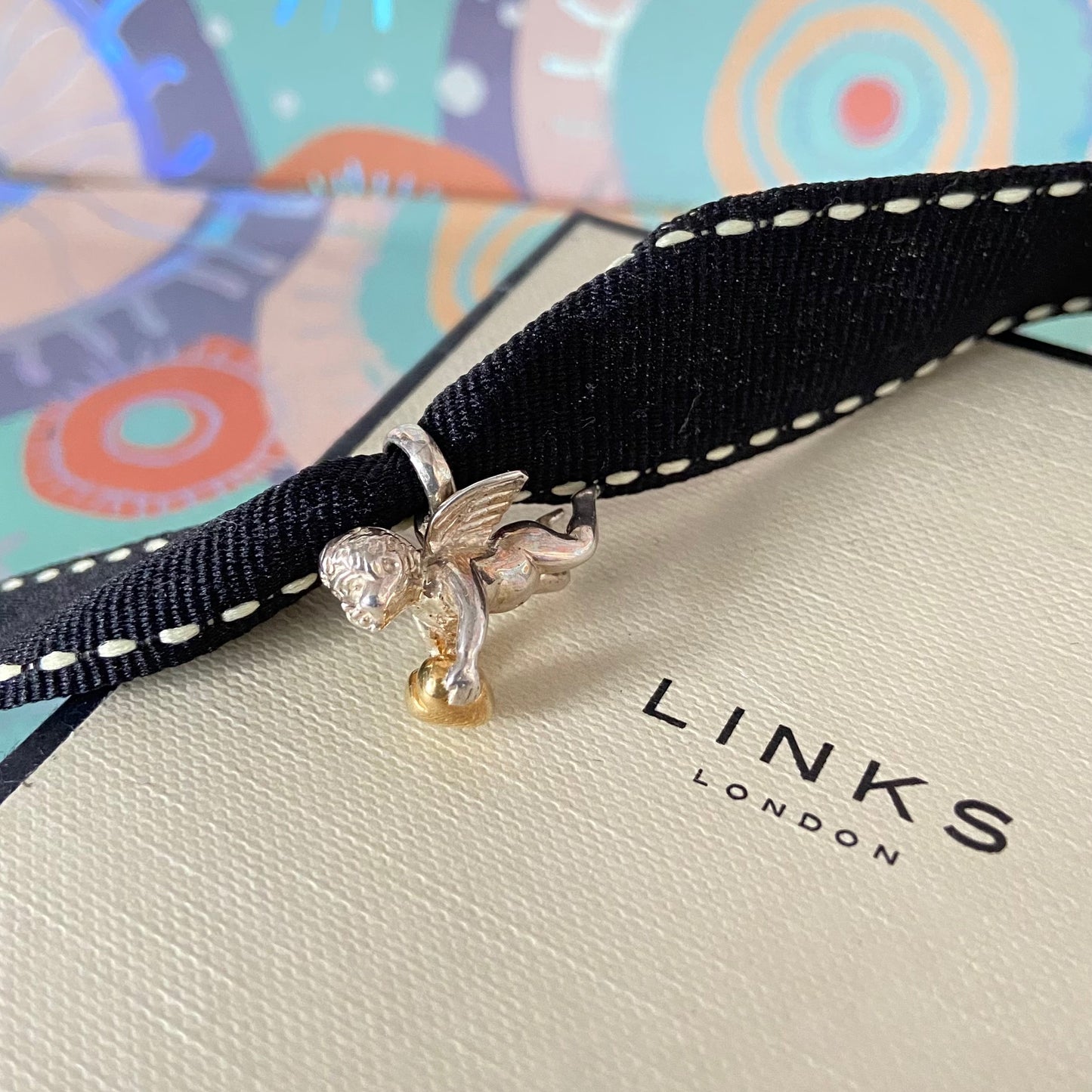 Links Of London Sterling Silver Cupid Angel Charm New!