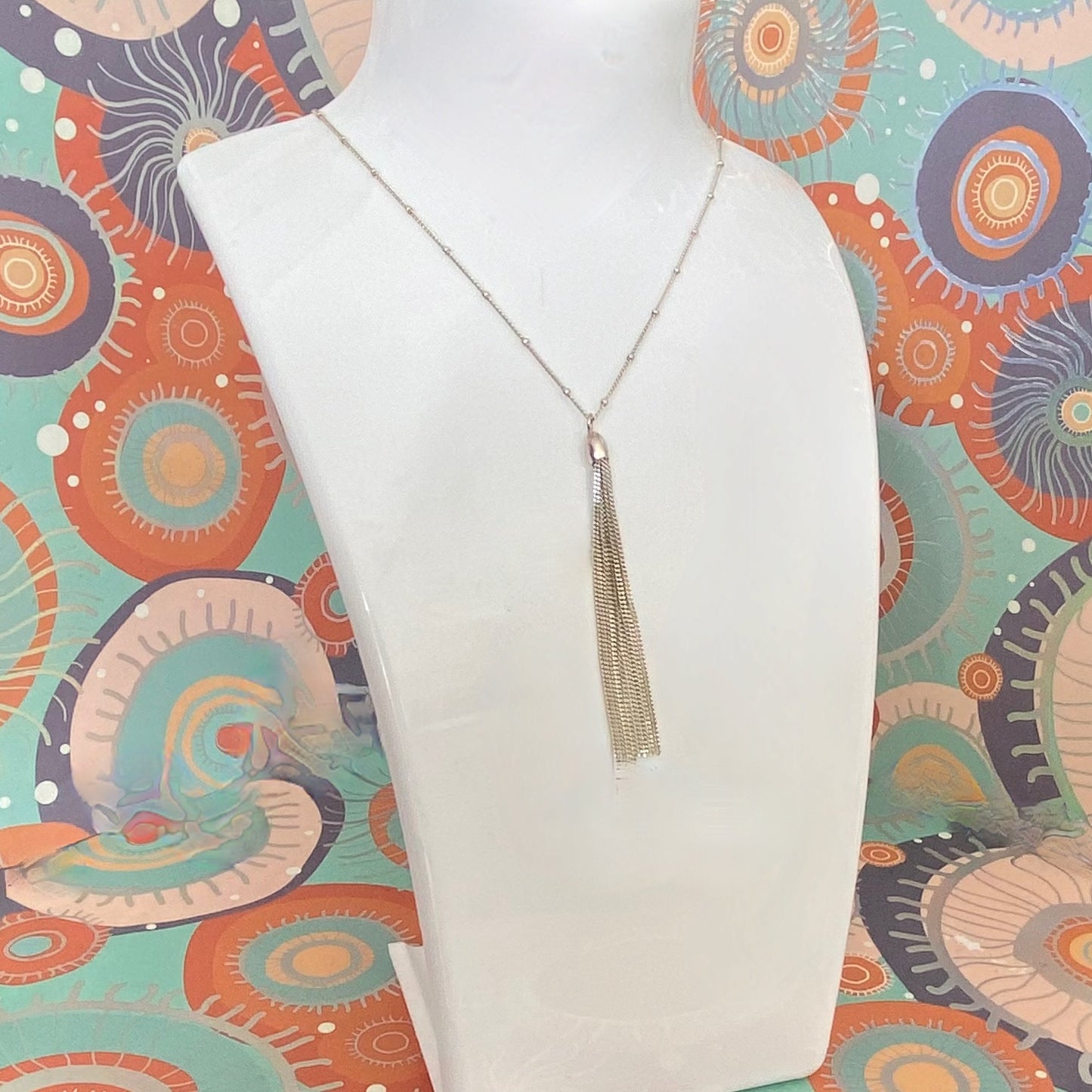 Links of London Sterling Silver Silk Row Necklace