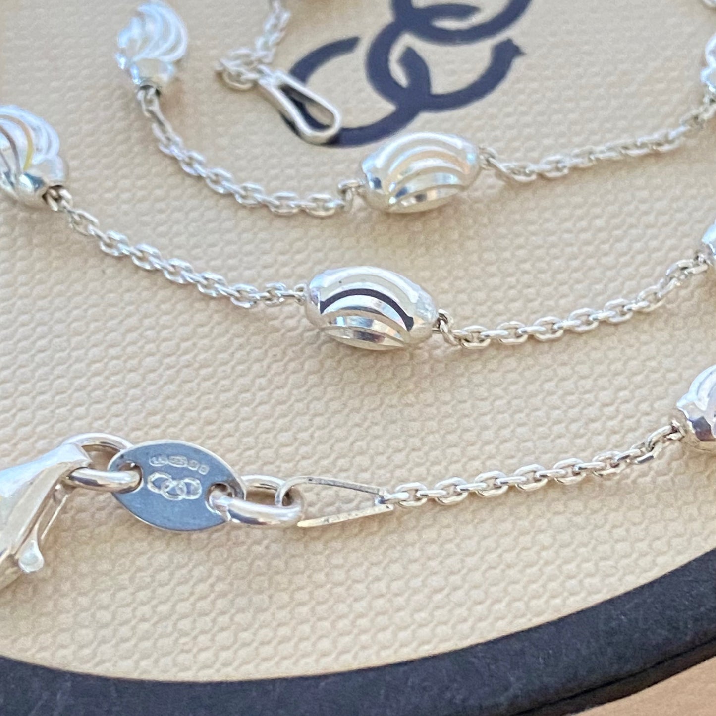 Links of London Sterling Silver Essentials Beaded Necklace – 45cm