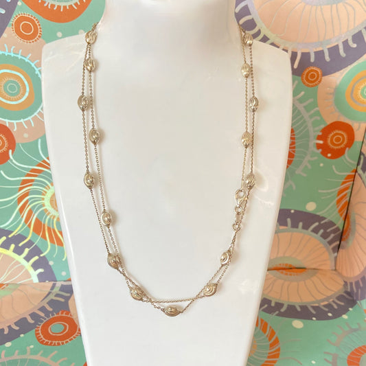 Links of London Sterling Silver Essentials Beaded Necklace – 80cm