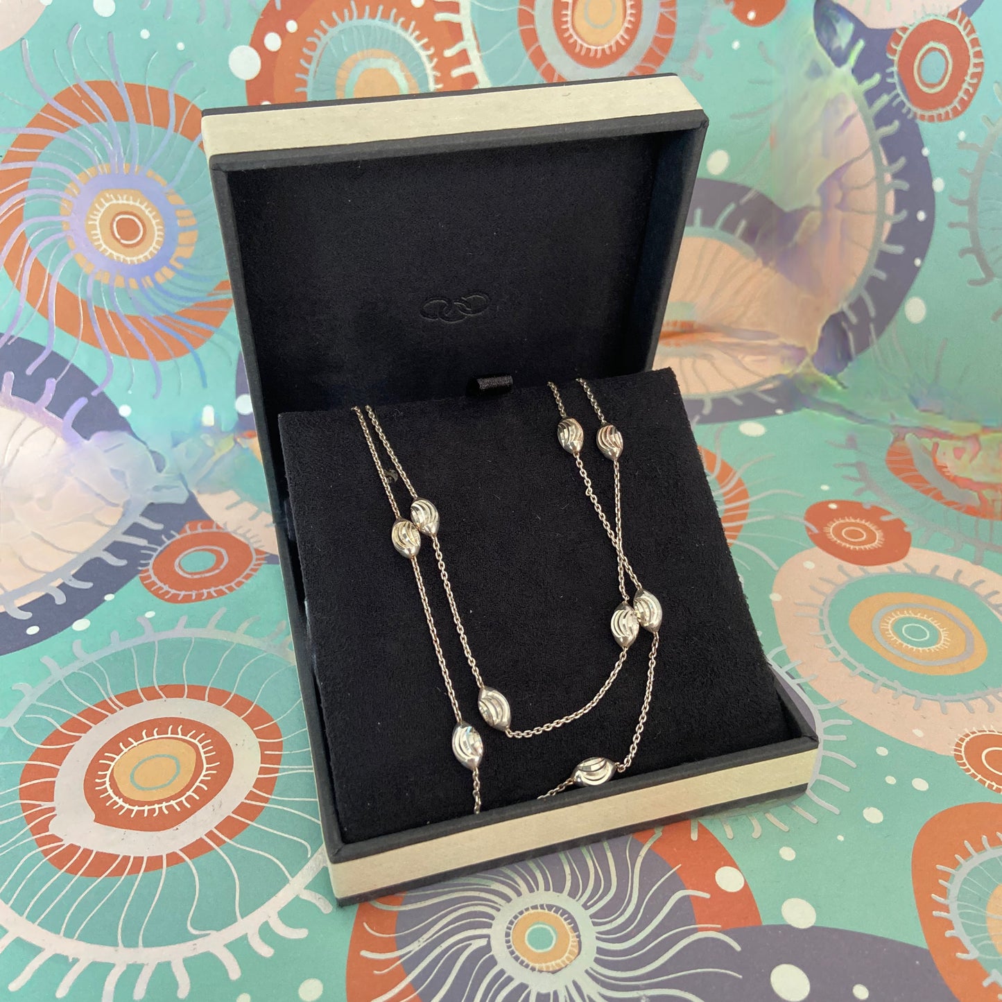 Links of London Sterling Silver Essentials Beaded Necklace – 80cm