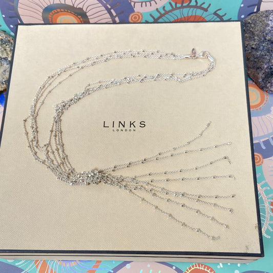 Links of London Multi Strand Knot Necklace with Tassel