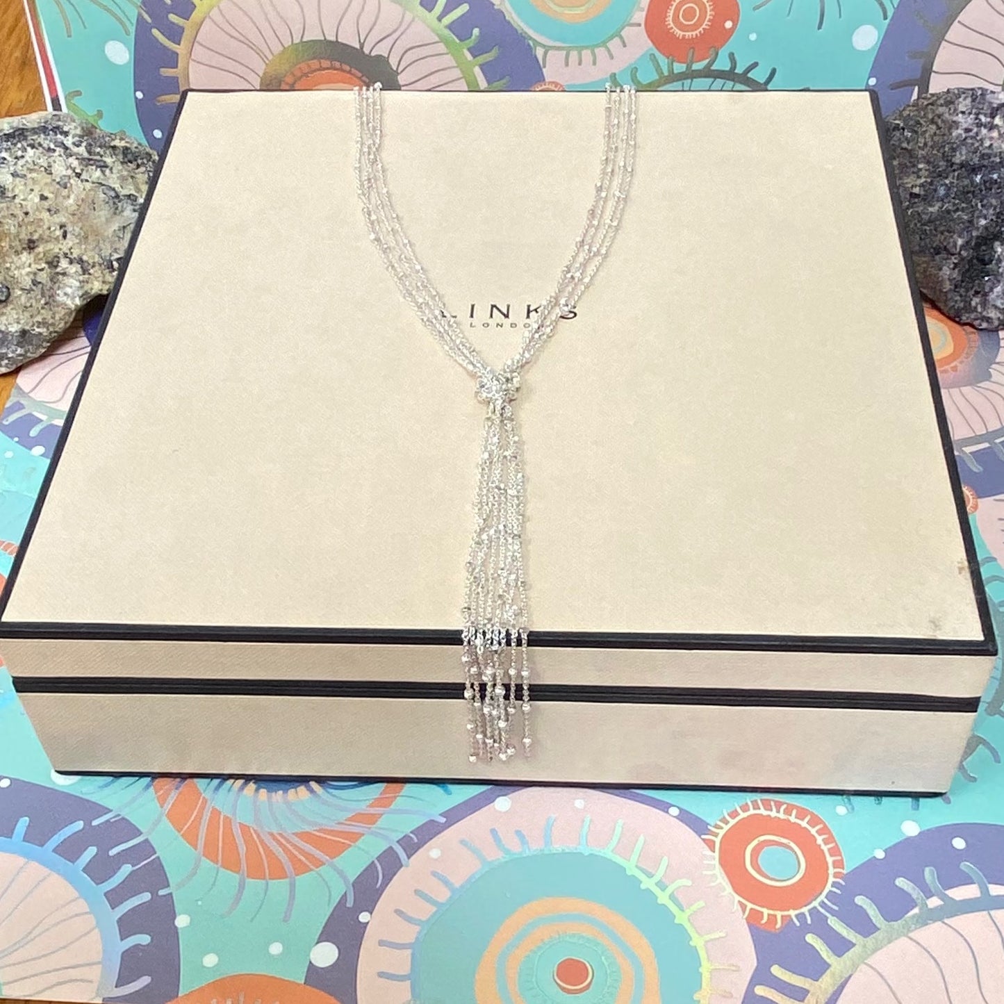 Links of London Multi Strand Knot Necklace with Tassel