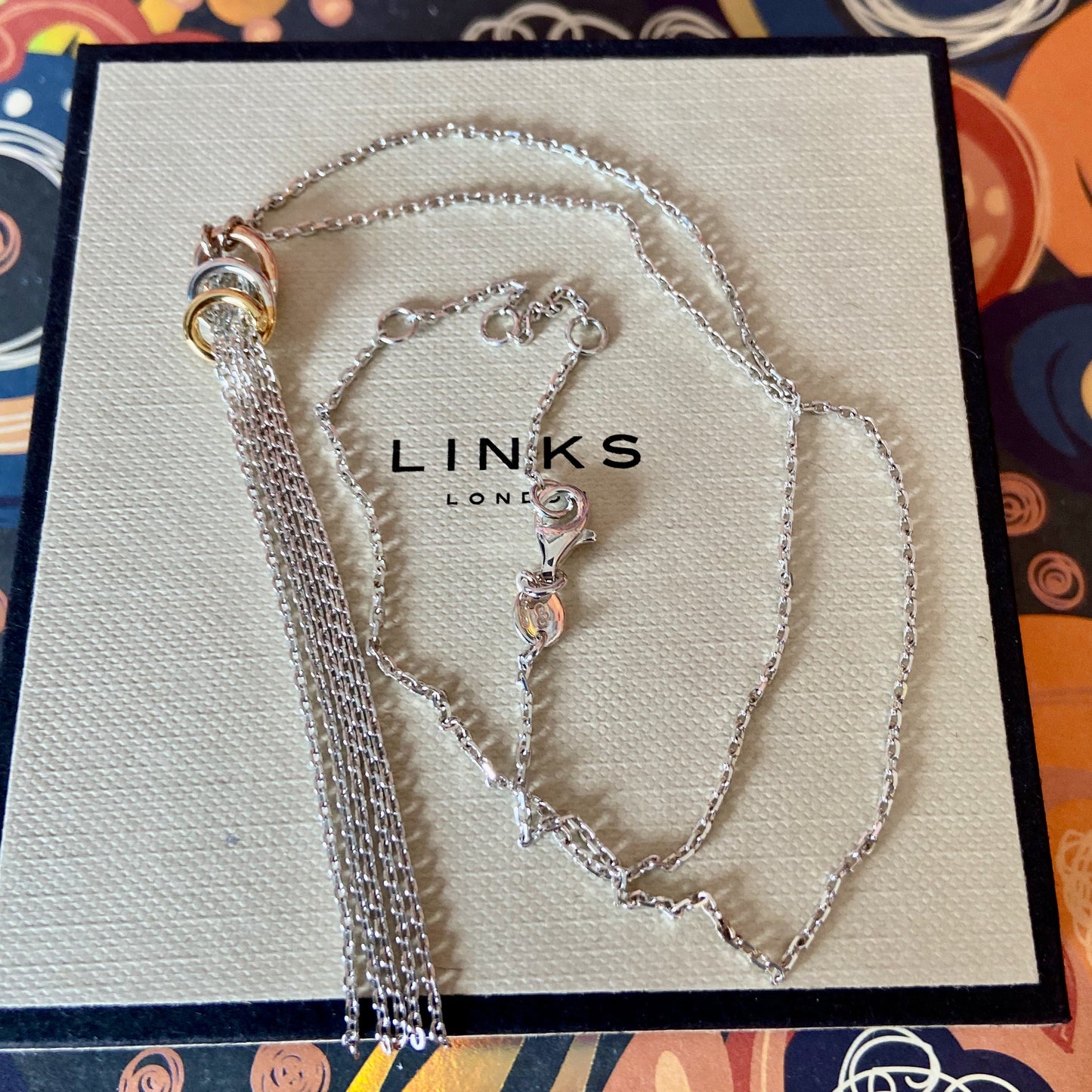 Links of London Sterling Silver Aurora Chain drop Necklace  New!