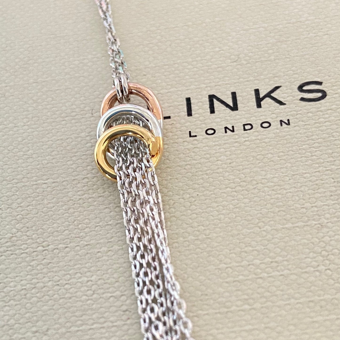Links of London Sterling Silver Aurora Chain drop Necklace  New!