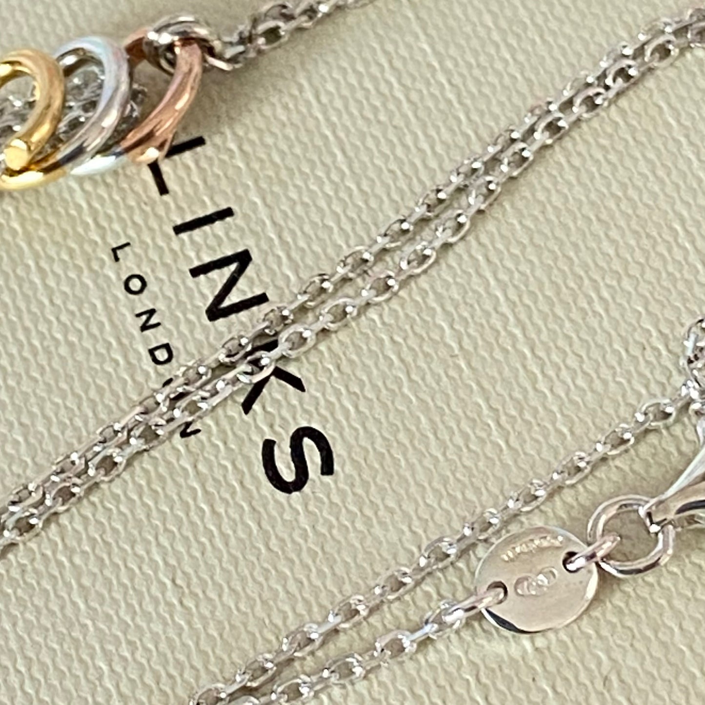 Links of London Sterling Silver Aurora Chain drop Necklace  New!